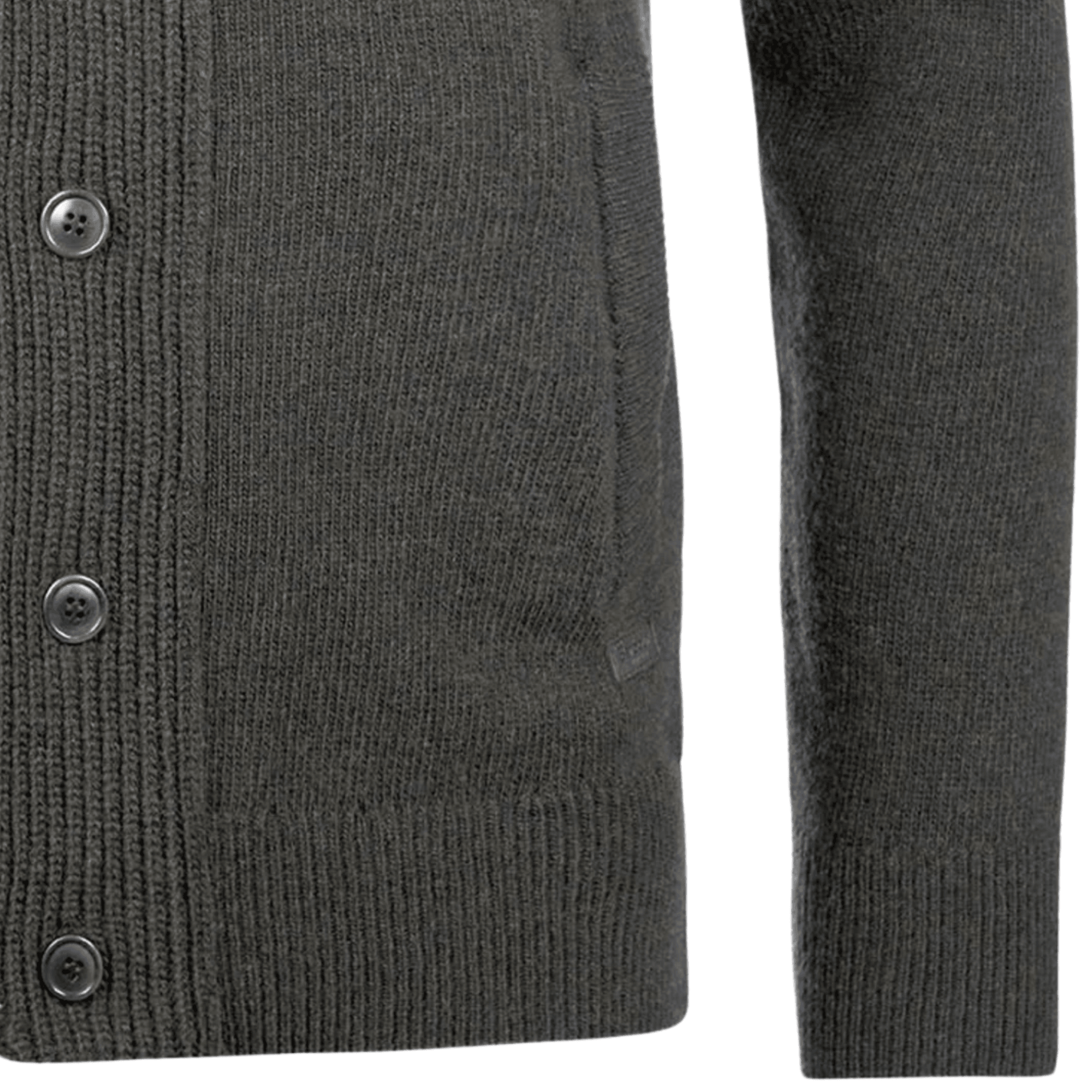 Barbour Elbow-Patch Cardigan - Seaweed