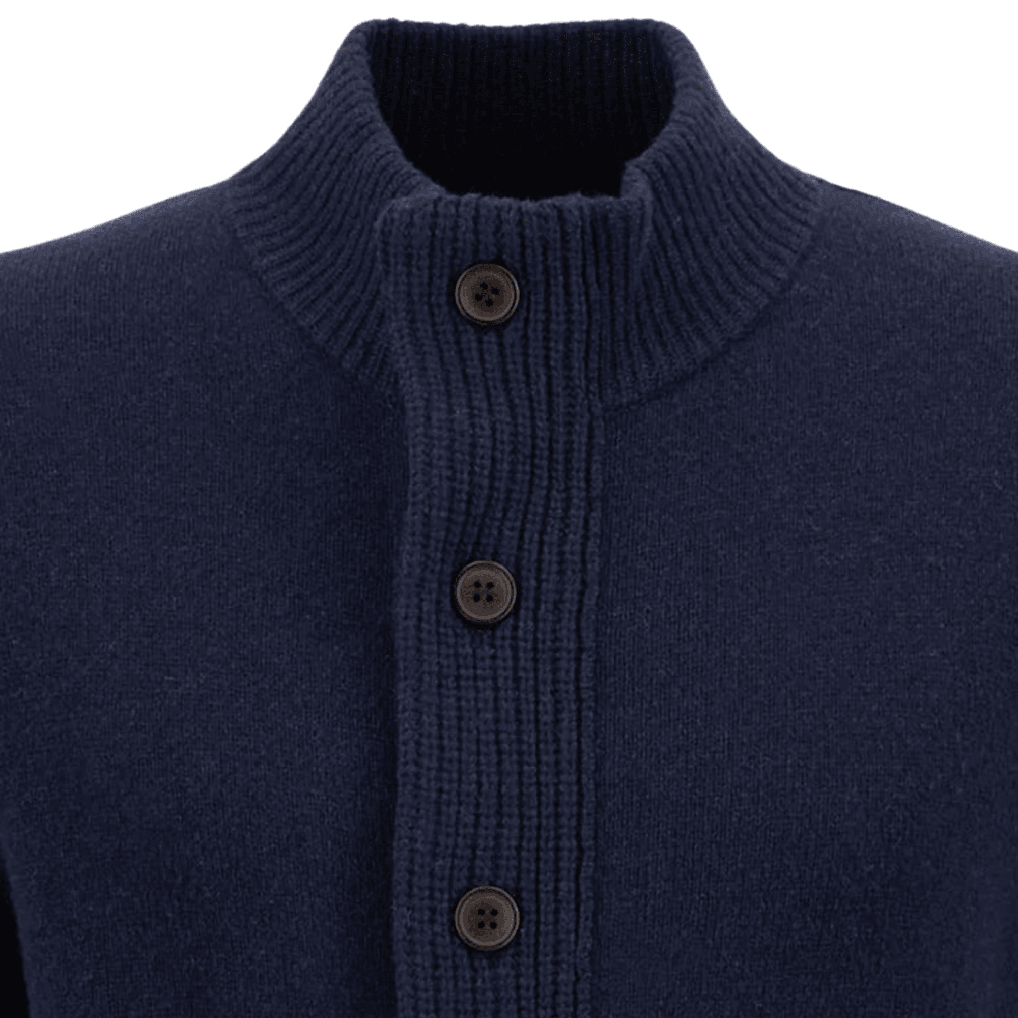 Barbour Elbow-Patch Cardigan - Navy