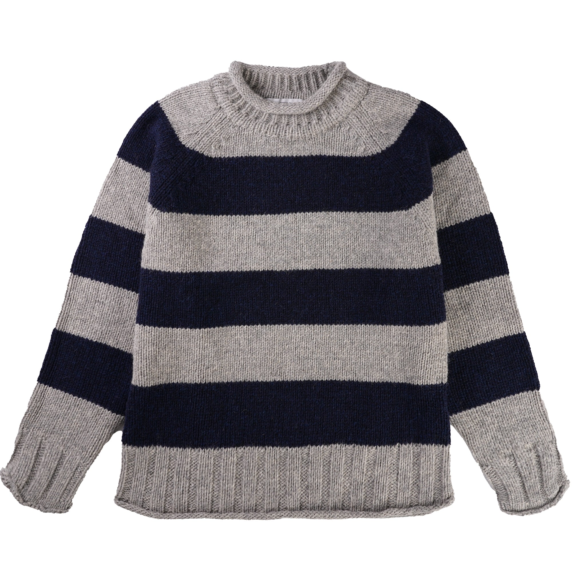 Hoops Knit Jumper - Grey/Navy