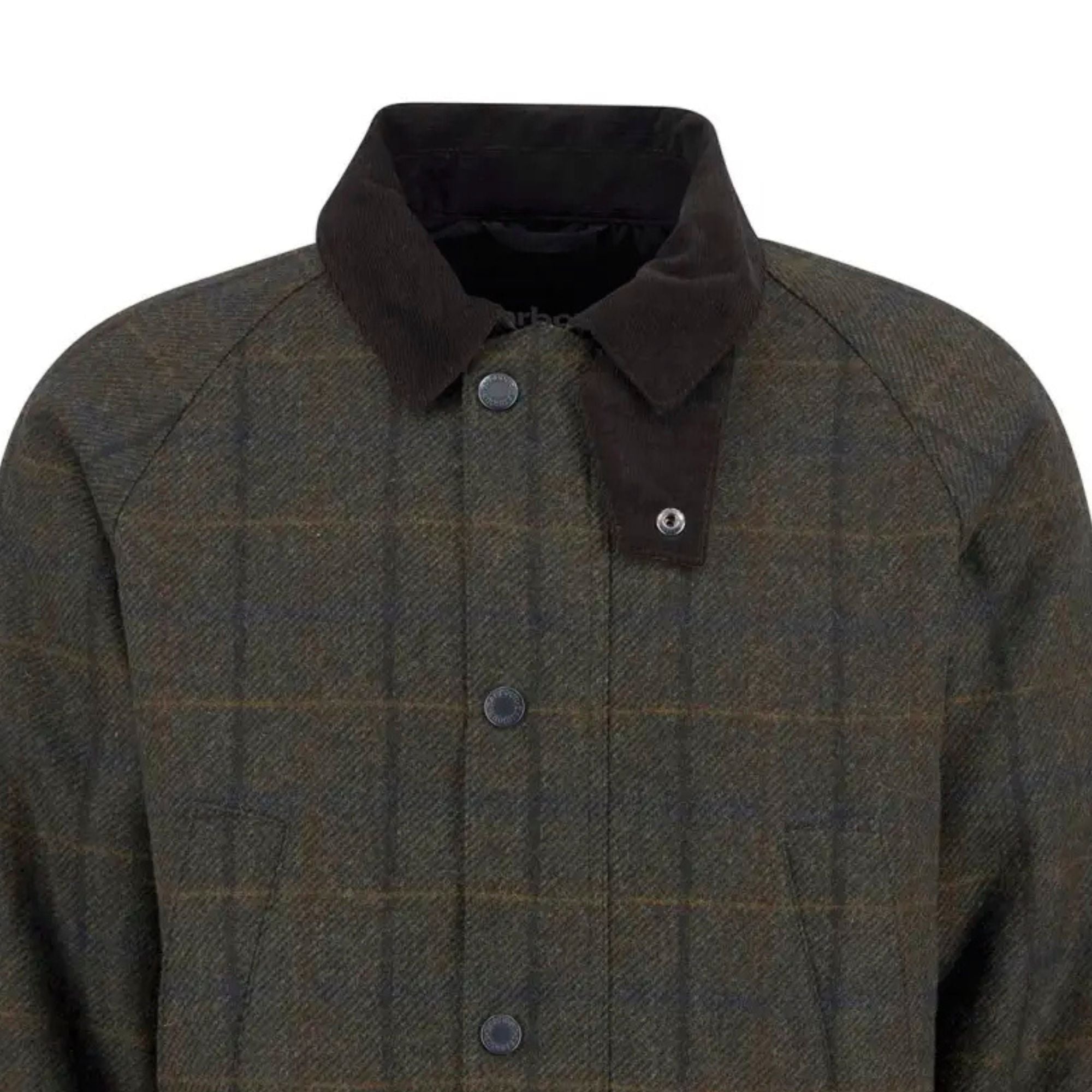 Barbour Bedale Check Wool Jacket - Brown