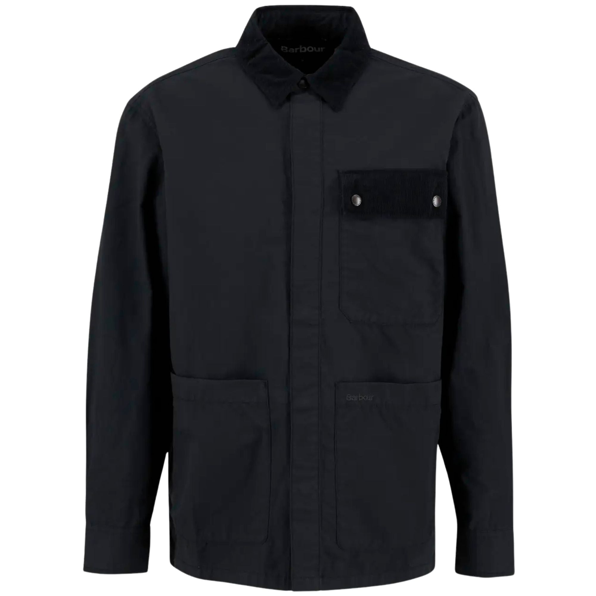 Barbour Silverbay Oversized Twill Overshirt - Black