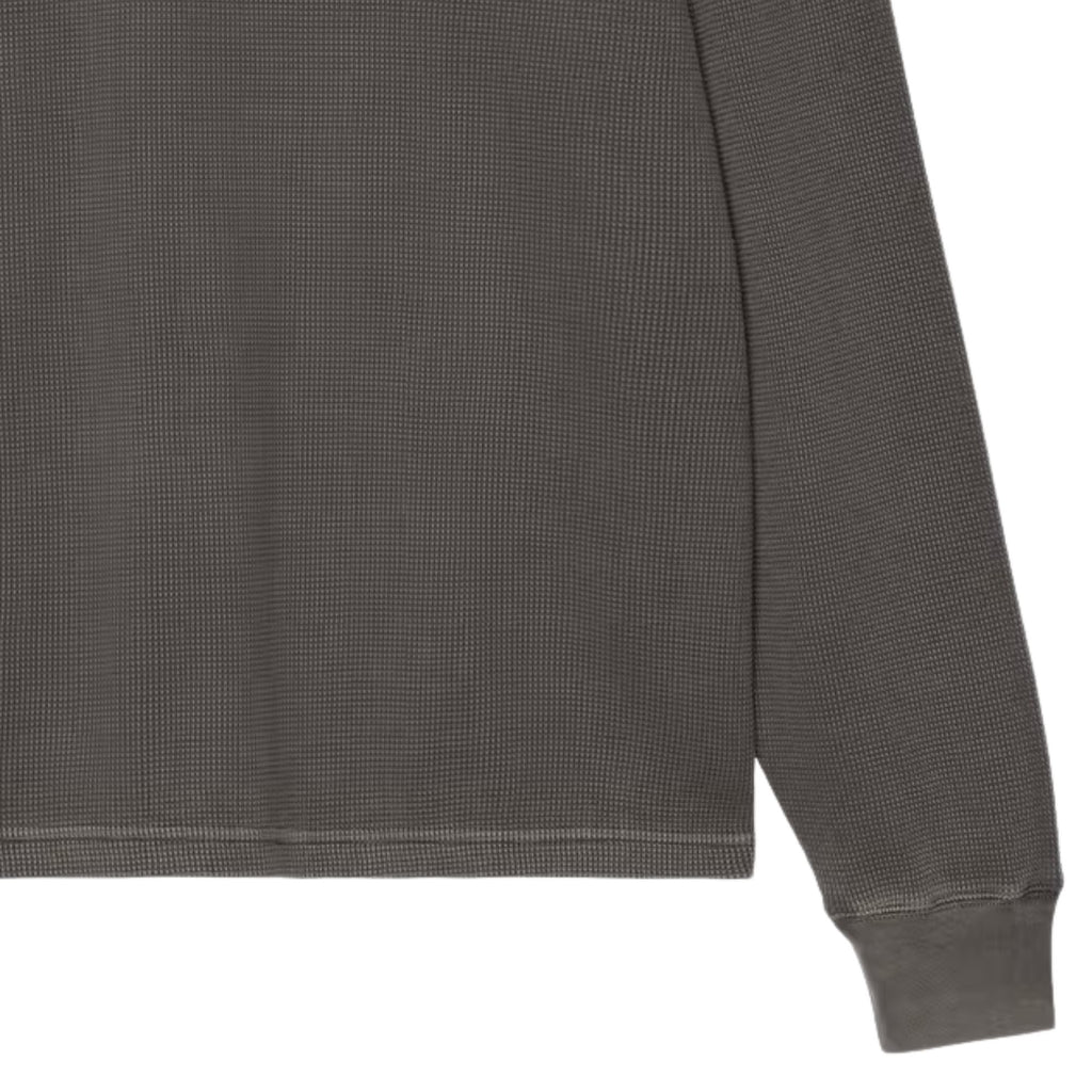 Carhartt WIP Long Sleeve Vista Waffle T-Shirt - Faded Black