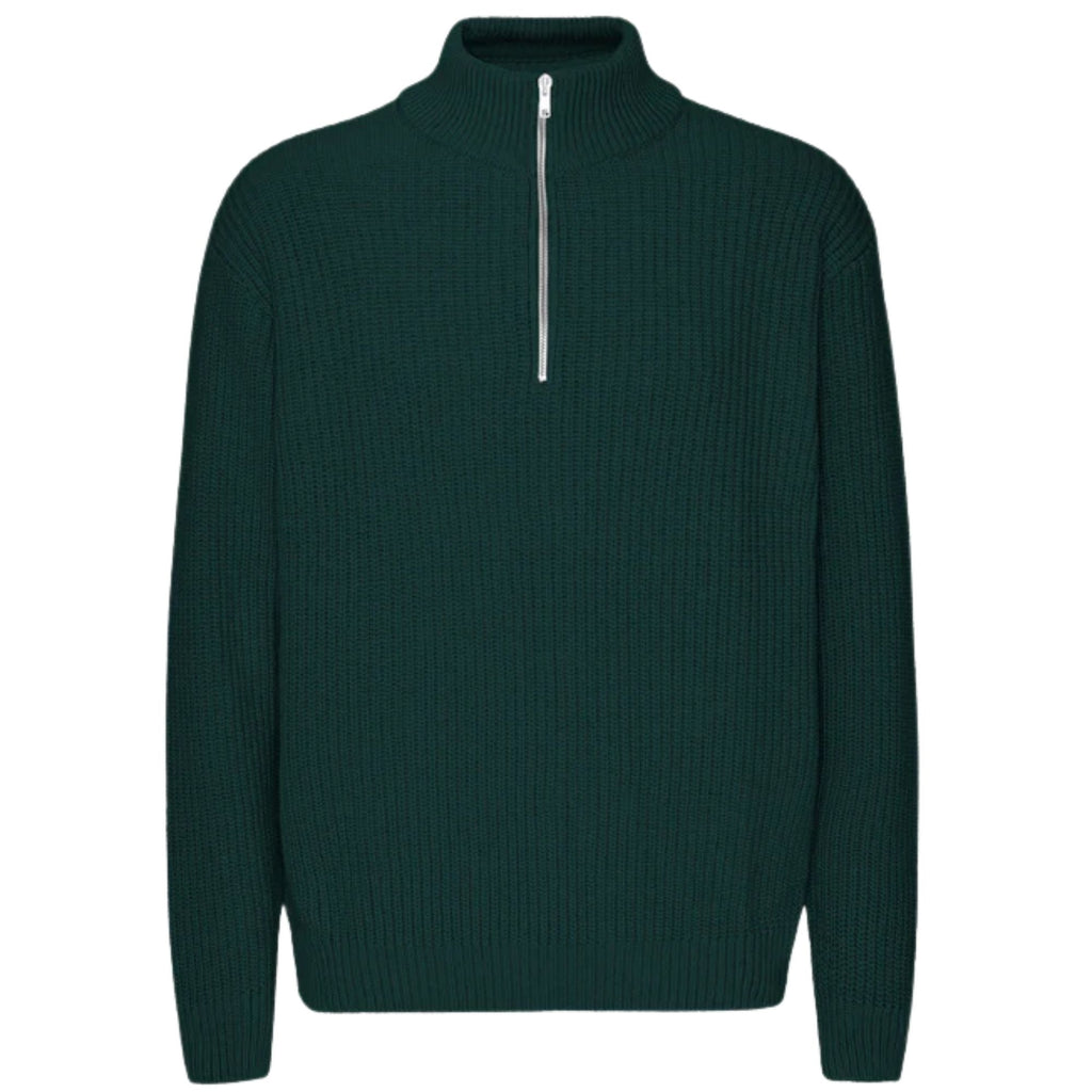 Merino Quarter Zip - Green