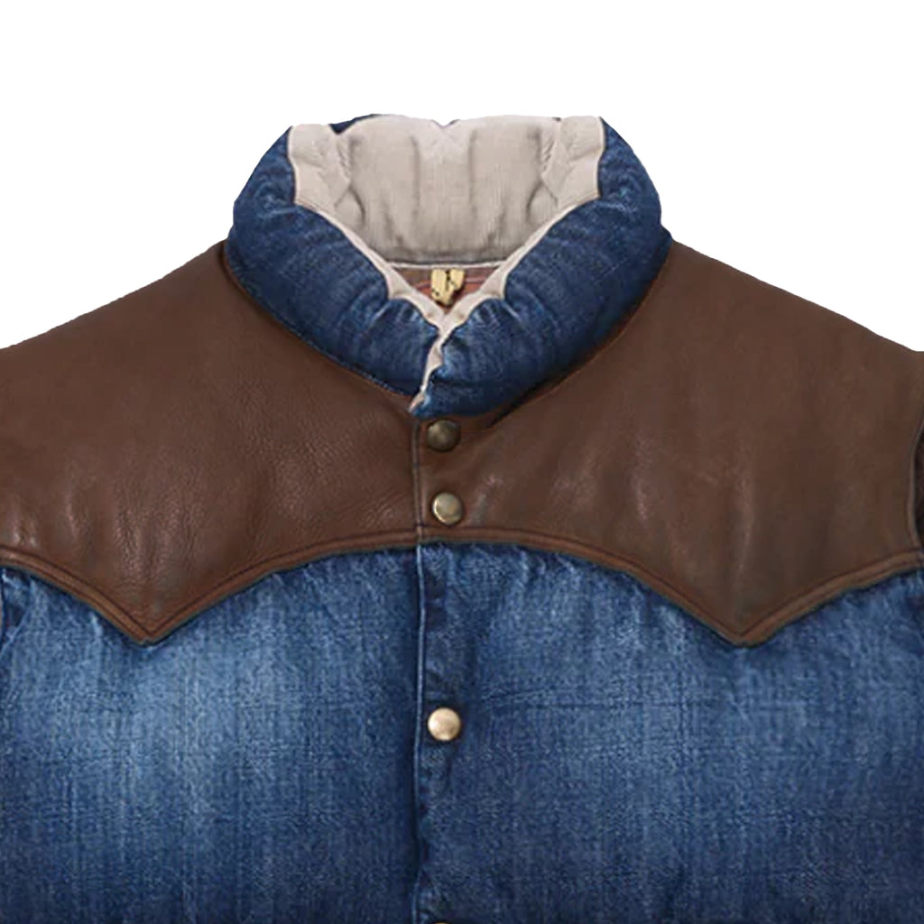 Rocky Mountain Featherbed Down Vest Denim - Indigo
