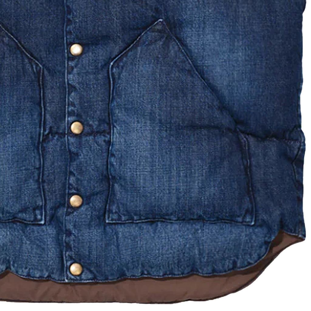 Rocky Mountain Featherbed Down Vest Denim - Indigo