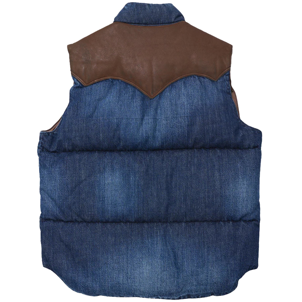 Rocky Mountain Featherbed Down Vest Denim - Indigo