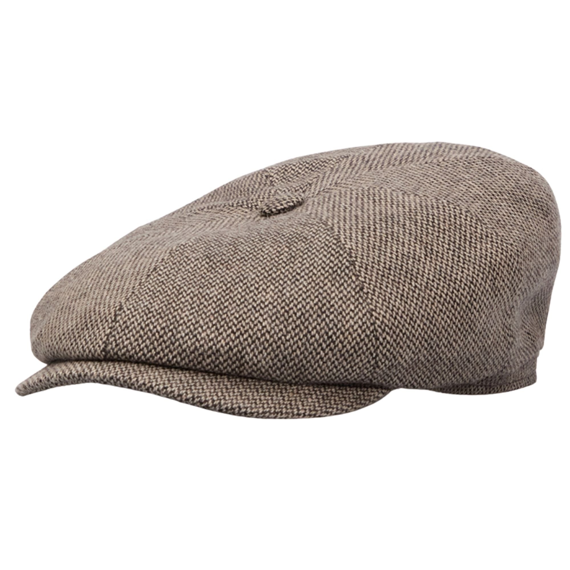 Hatteras Wool Flat Cap - Brown