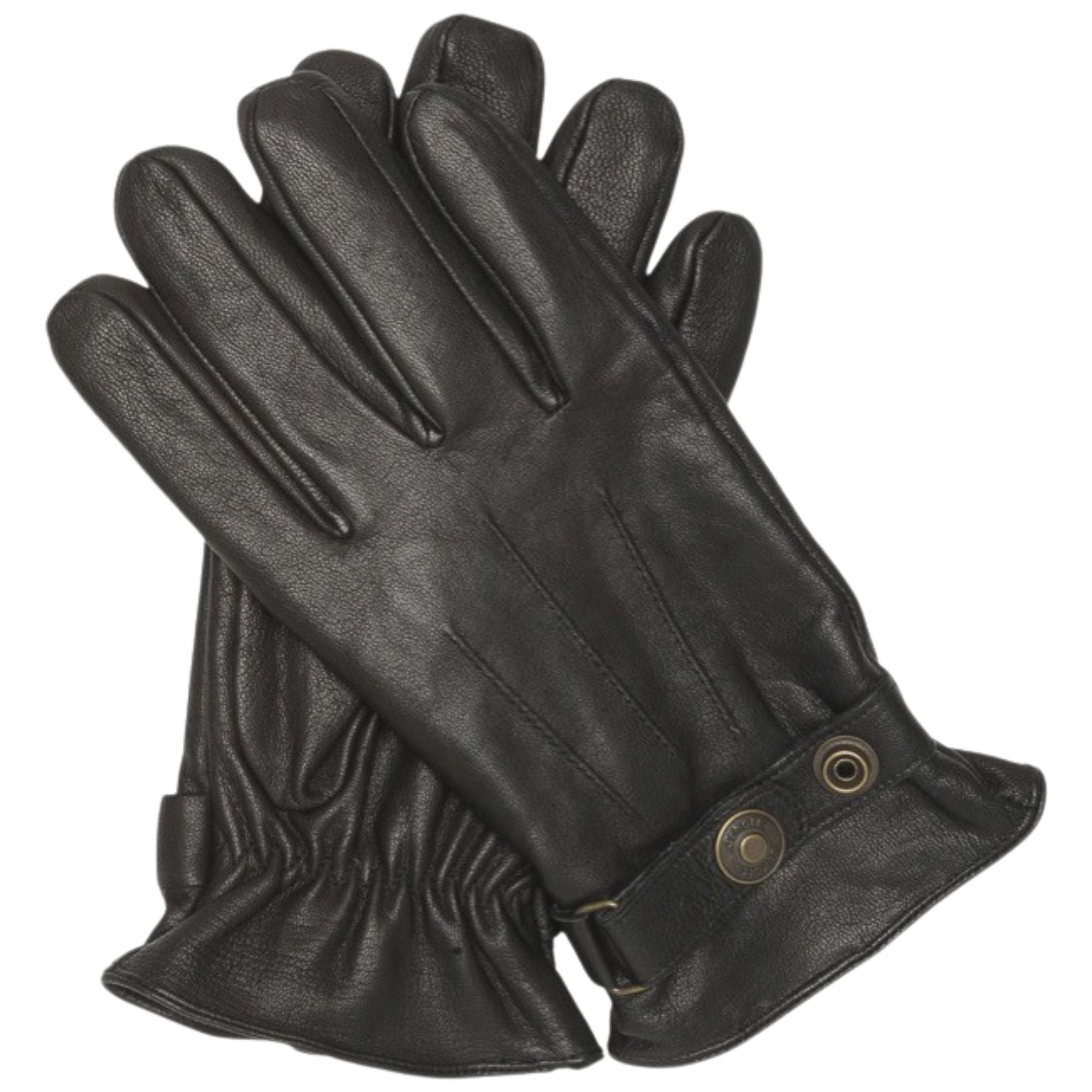 Leather Skin Gloves - Black