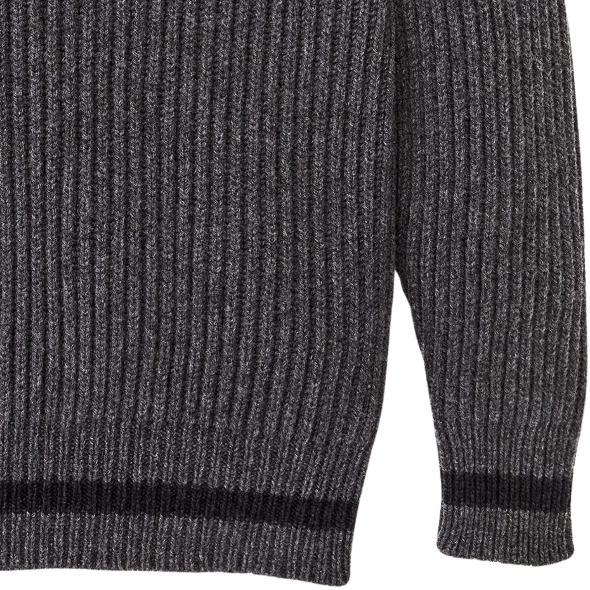 Bristol Shawl Neck Sweater - Gray