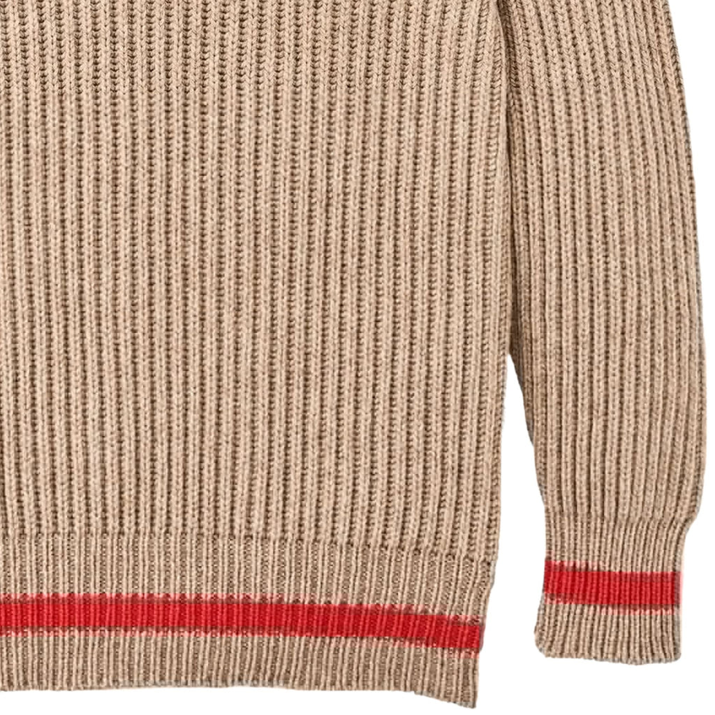 Bristol Shawl Neck Sweater - Oatmeal