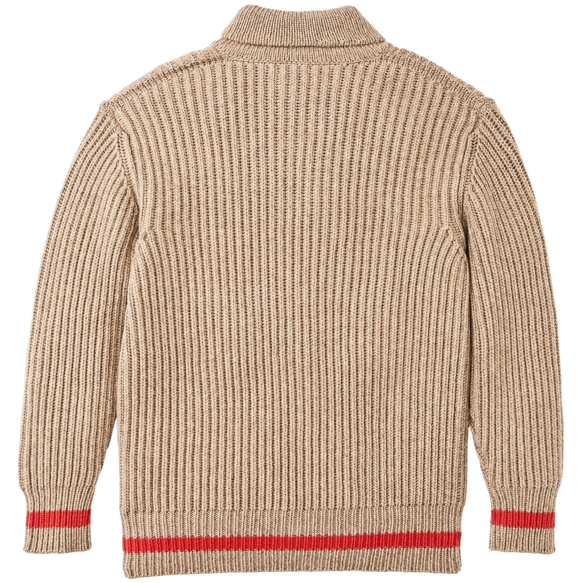 Bristol Shawl Neck Sweater - Oatmeal