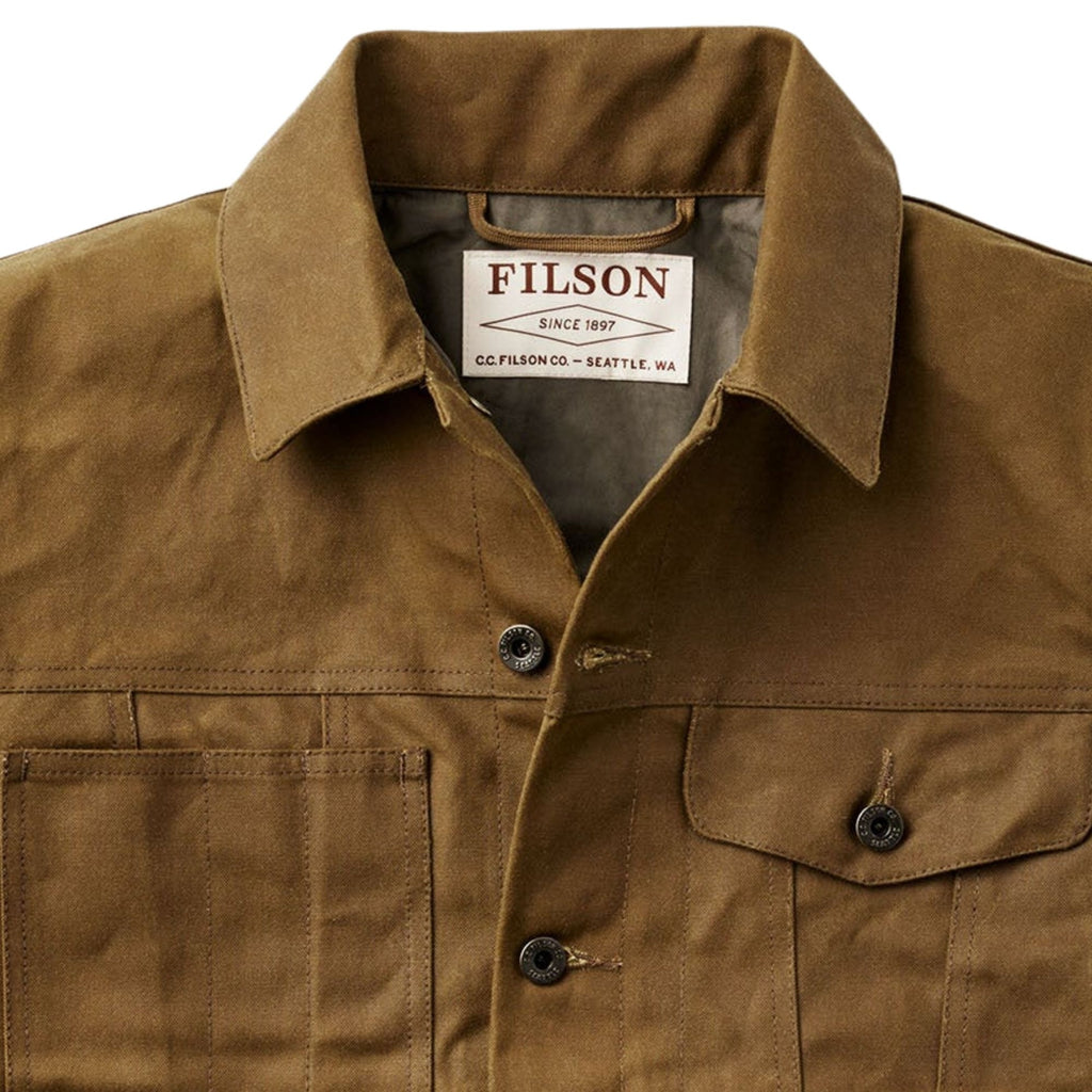Tin Cloth Short Lined Cruiser Jacket - Dark Tan