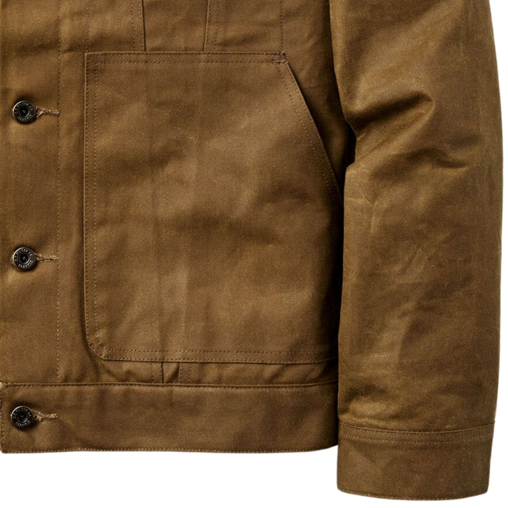 Tin Cloth Short Lined Cruiser Jacket - Dark Tan