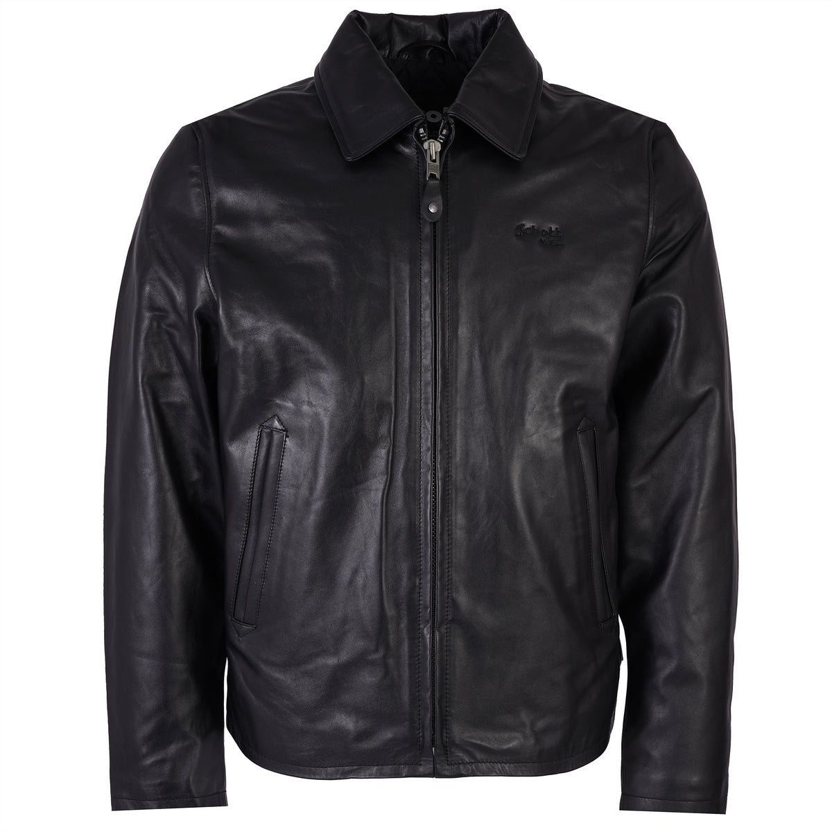Schott NYC Leather Jacket - Black LC5100 – Stuarts London