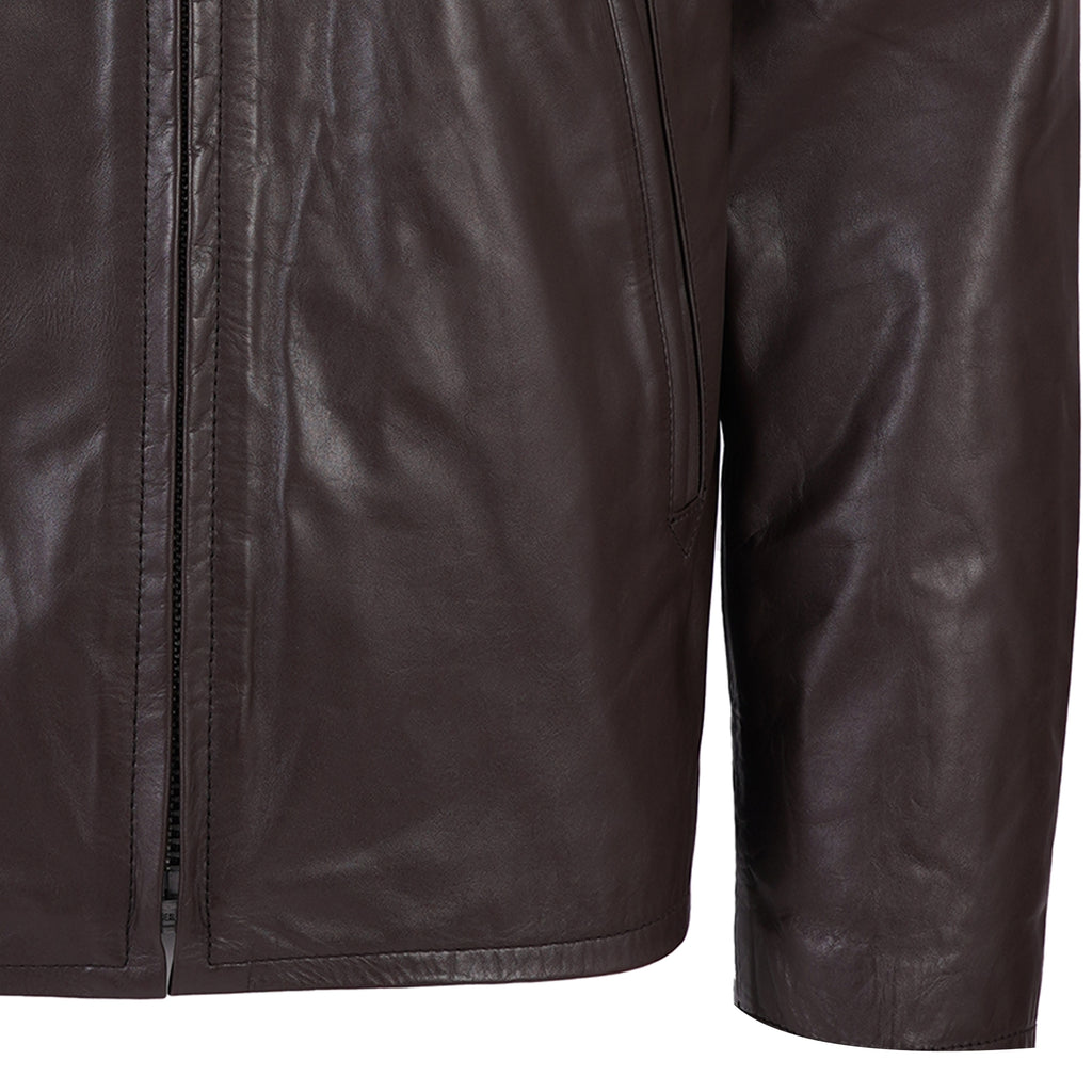 Leather Jacket - Dark Brown