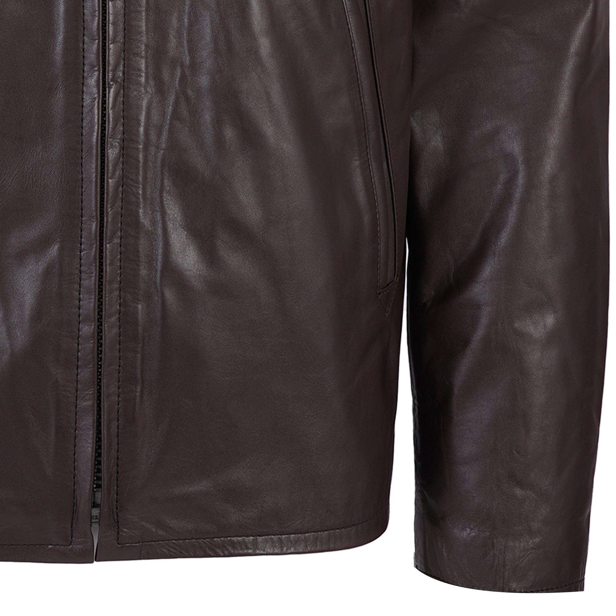 Leather Jacket - Dark Brown