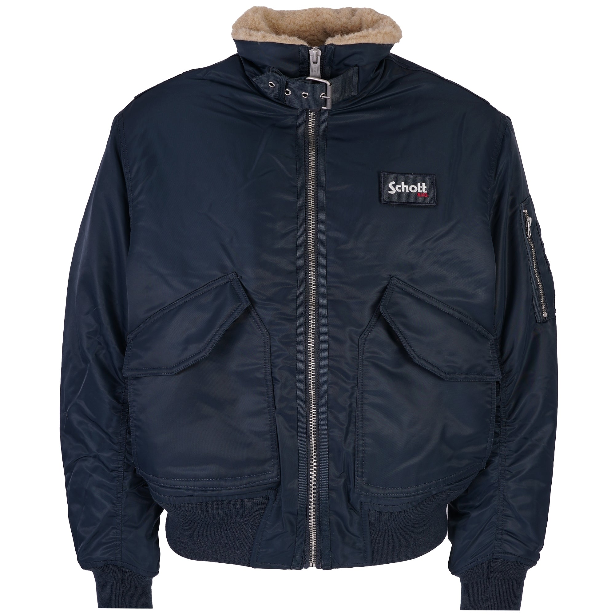 Schott NYC 210 Airwing Bomber Jacket - Navy – Stuarts London