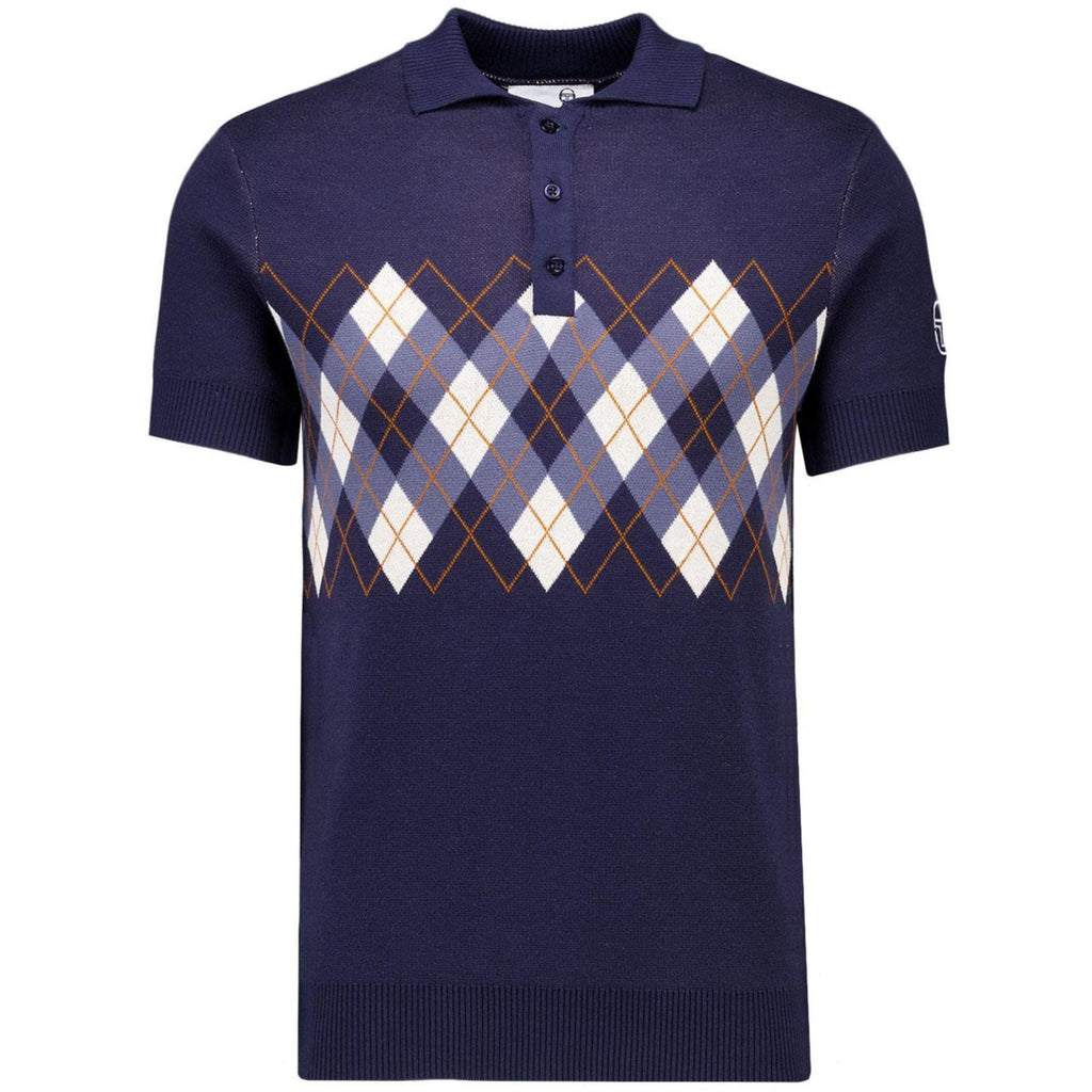 Carezza Knitted Polo - Maritime