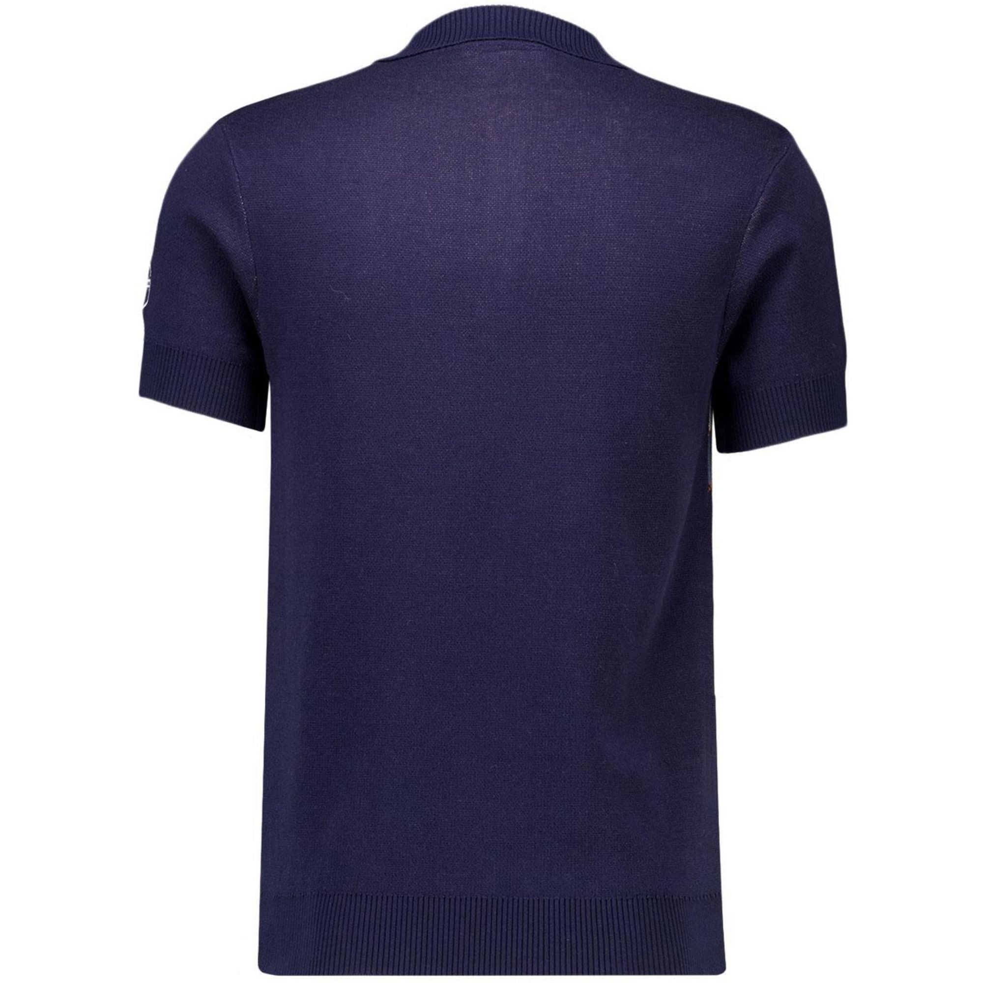 Carezza Knitted Polo - Maritime