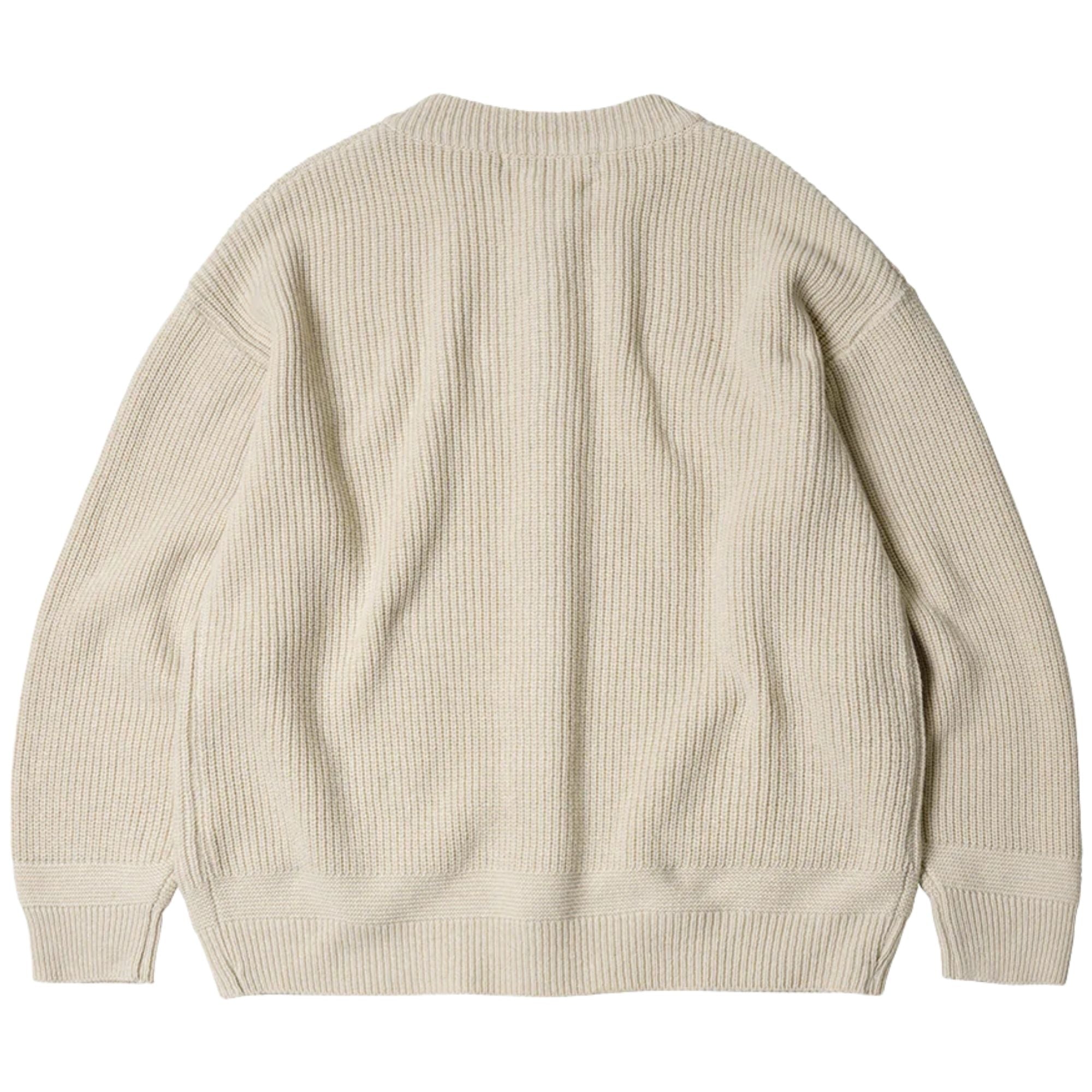 FrizmWORKS Heavy Wool Round Cardigan - Cream