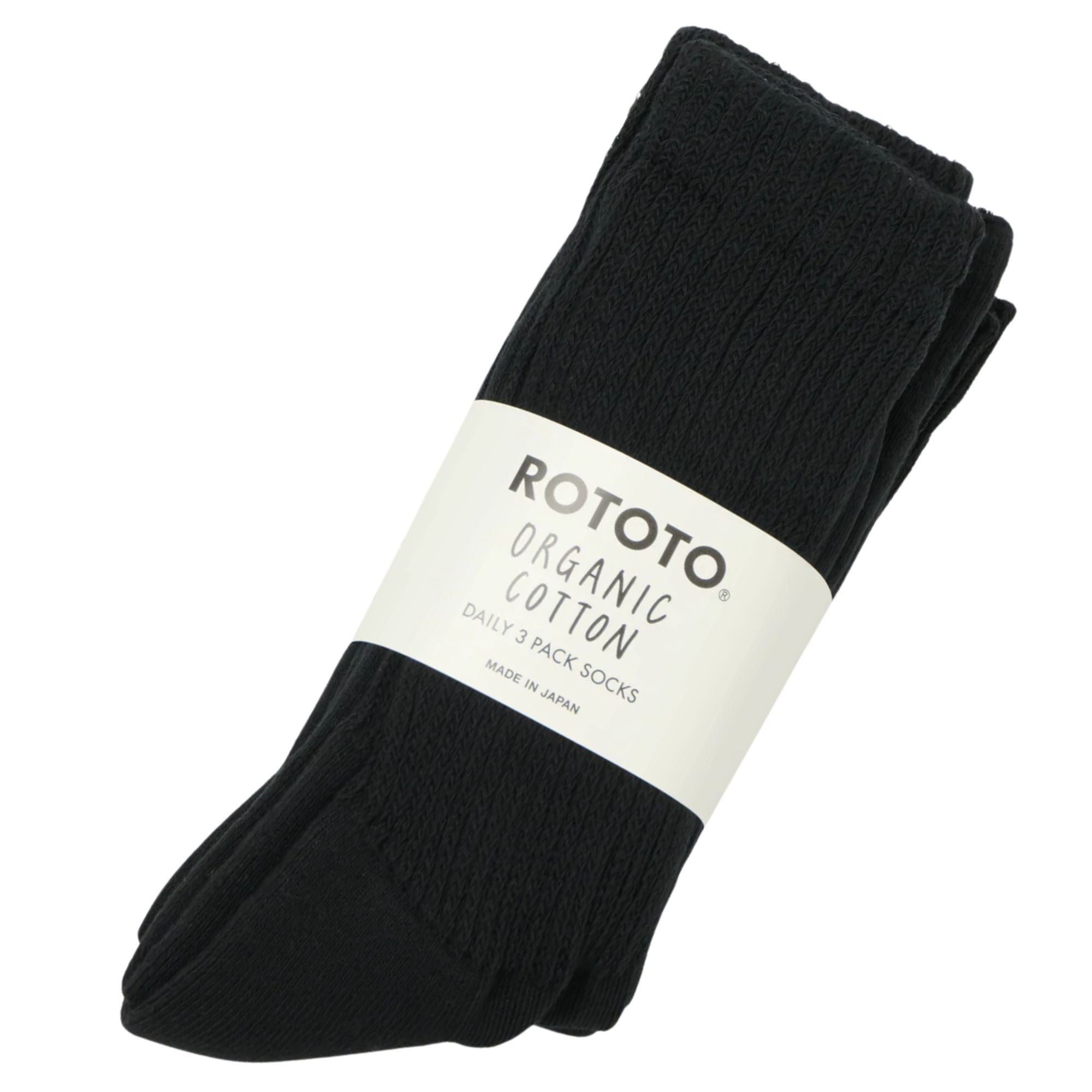 Daily 3 Pack Crew Socks - Black