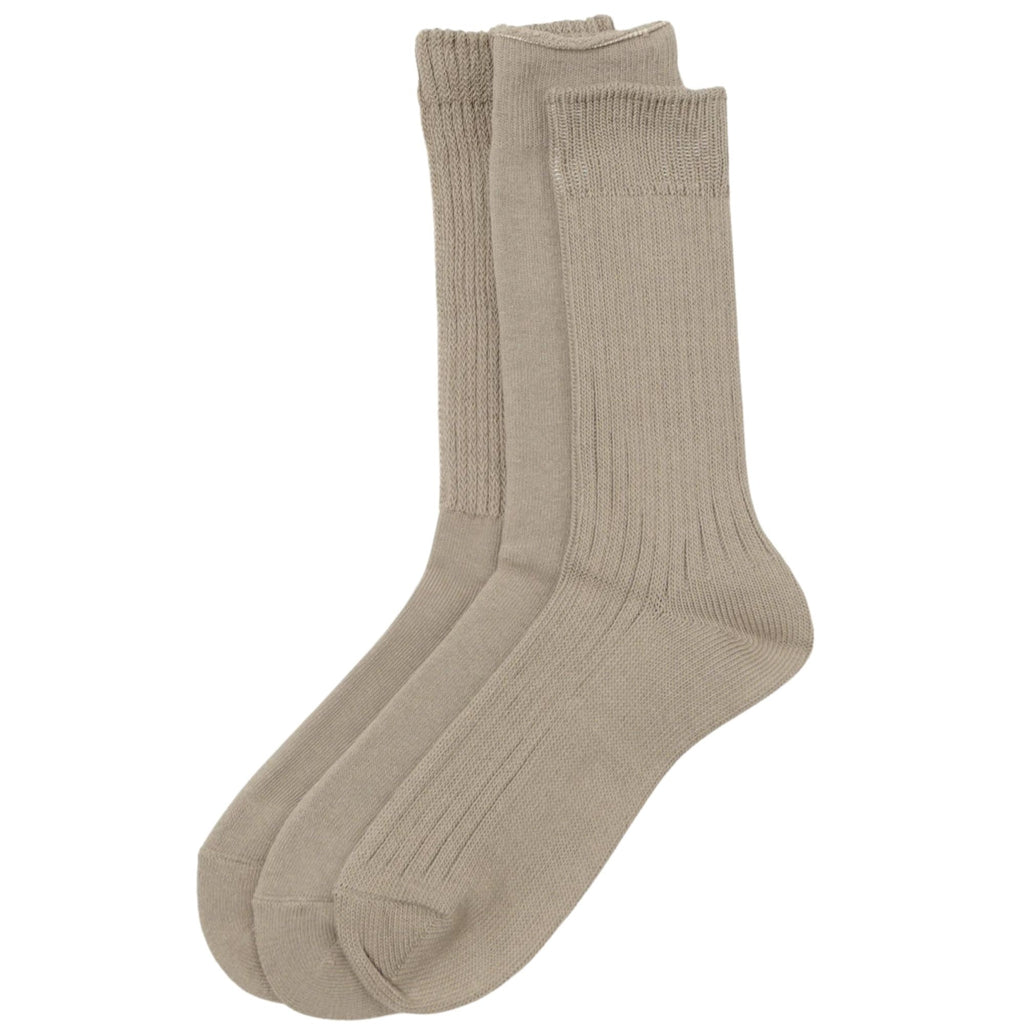 Daily 3 Pack Crew Socks - Grayge
