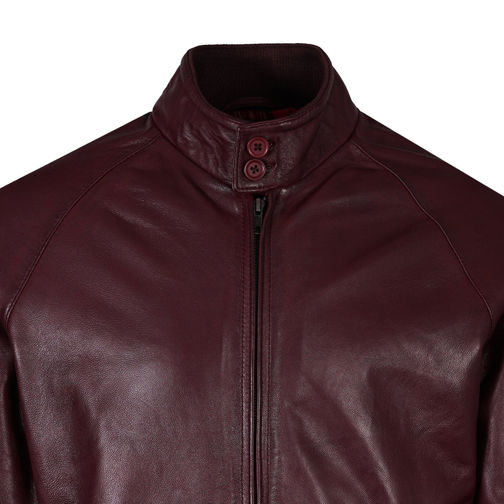 Harington Leather Jacket - Burgundy