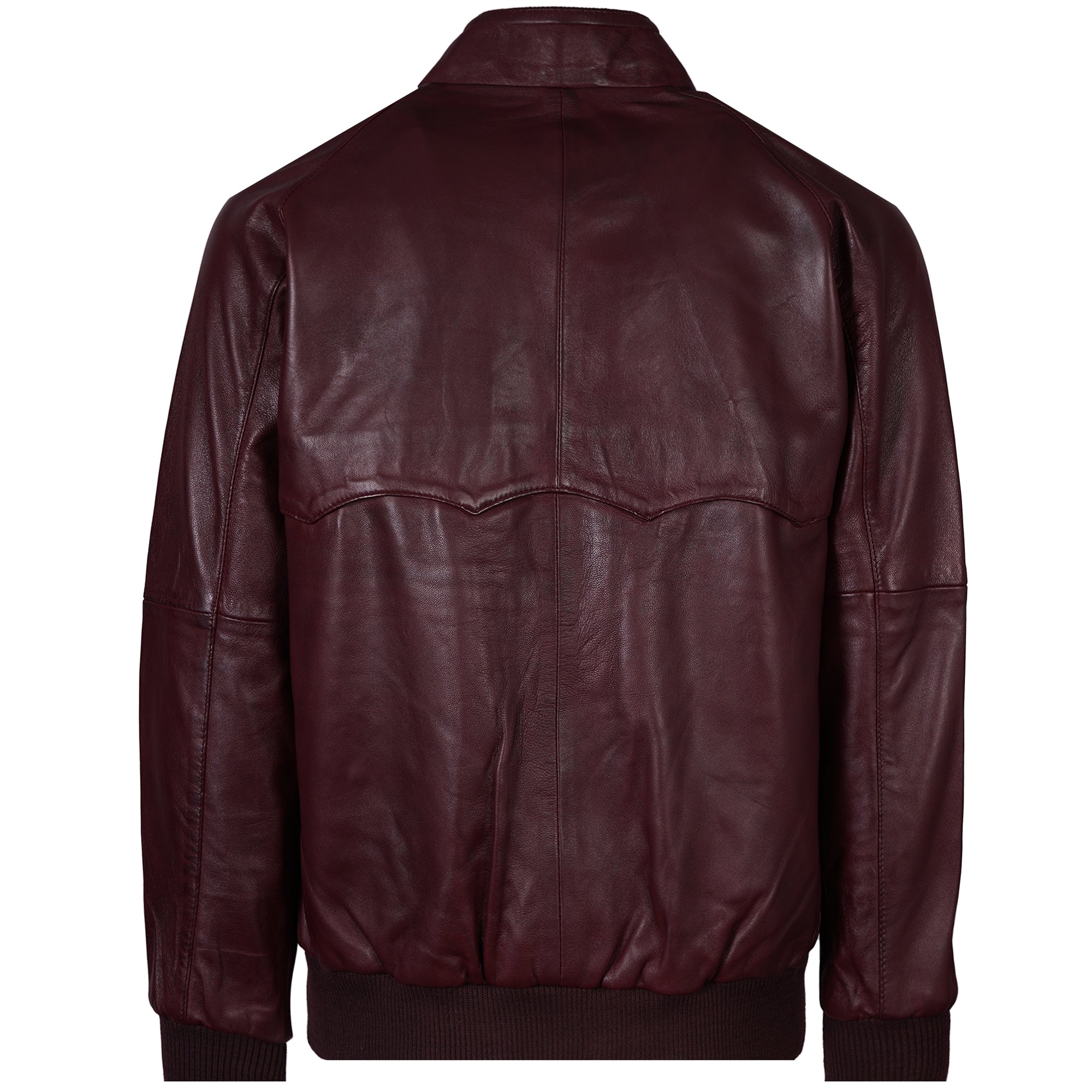 Harington Leather Jacket - Burgundy
