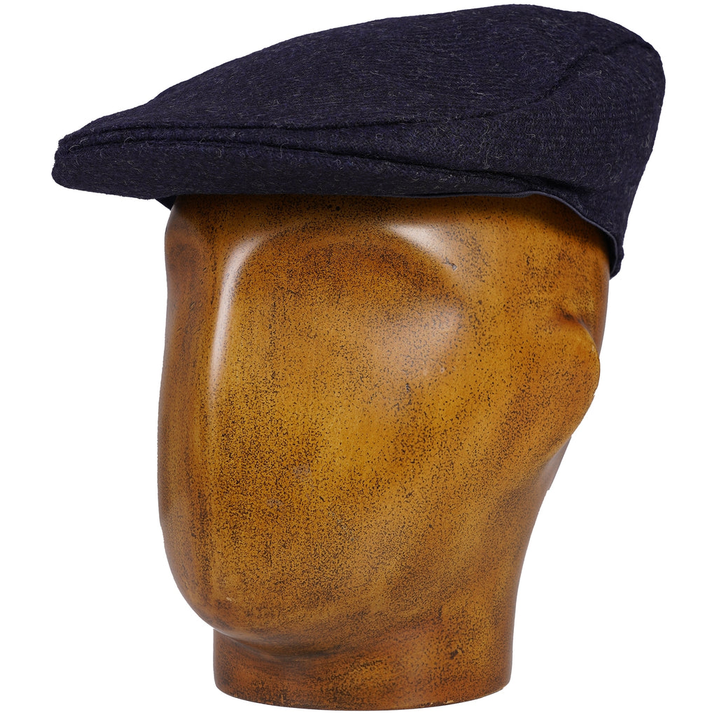 Abraham Moon Flat Cap - Navy