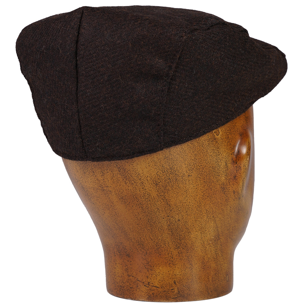 Abraham Moon Flat Cap - Brown