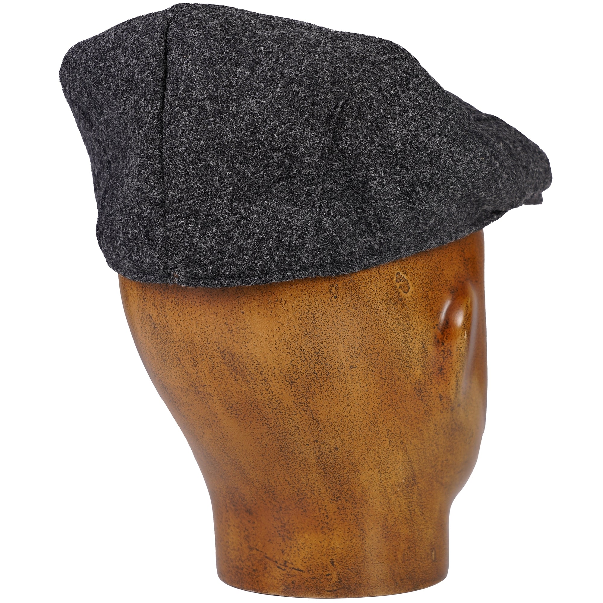 Abraham Moon Flat Cap - Charcoal