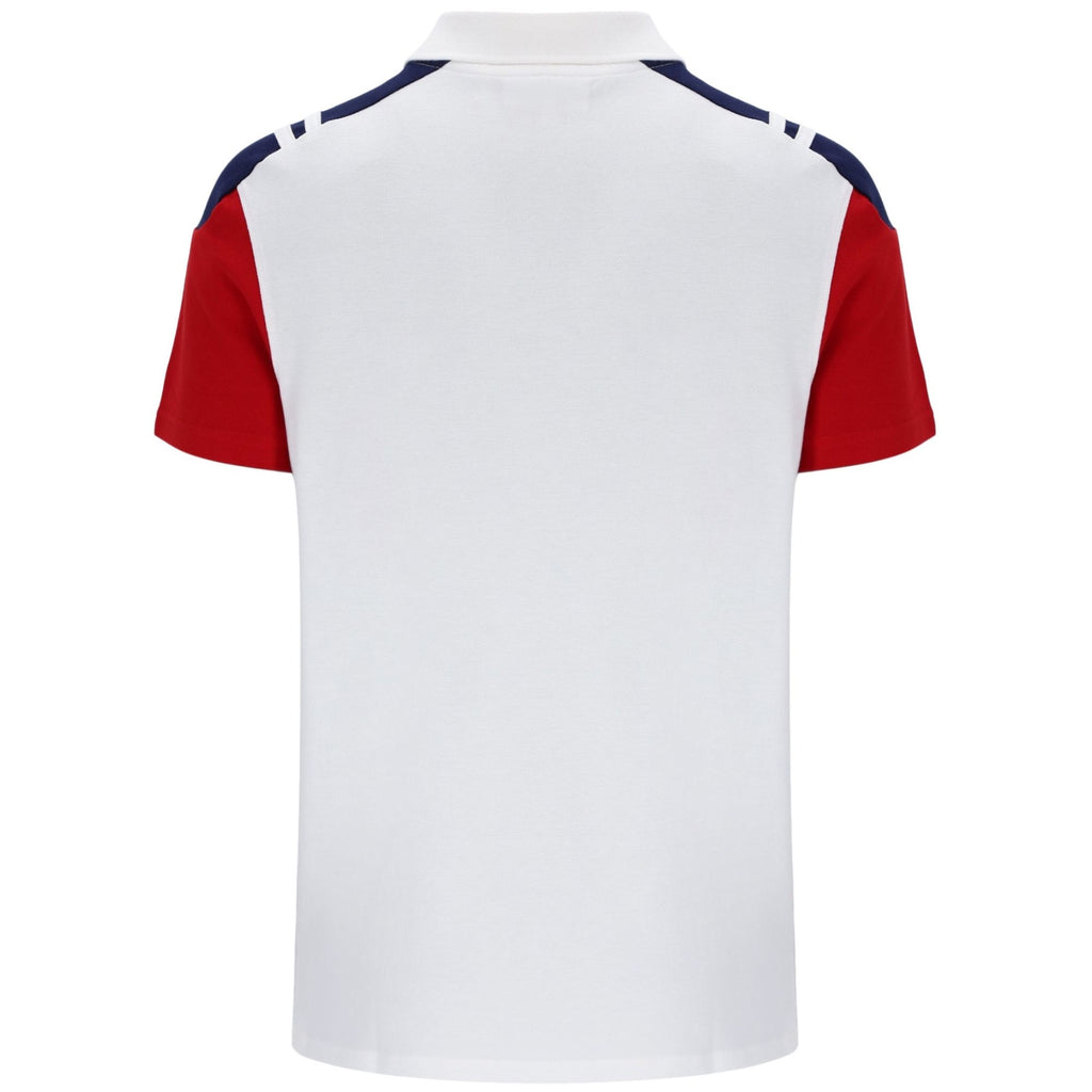 Sergio Tacchini Drive Polo Shirt - White/Adrenaline Rush
