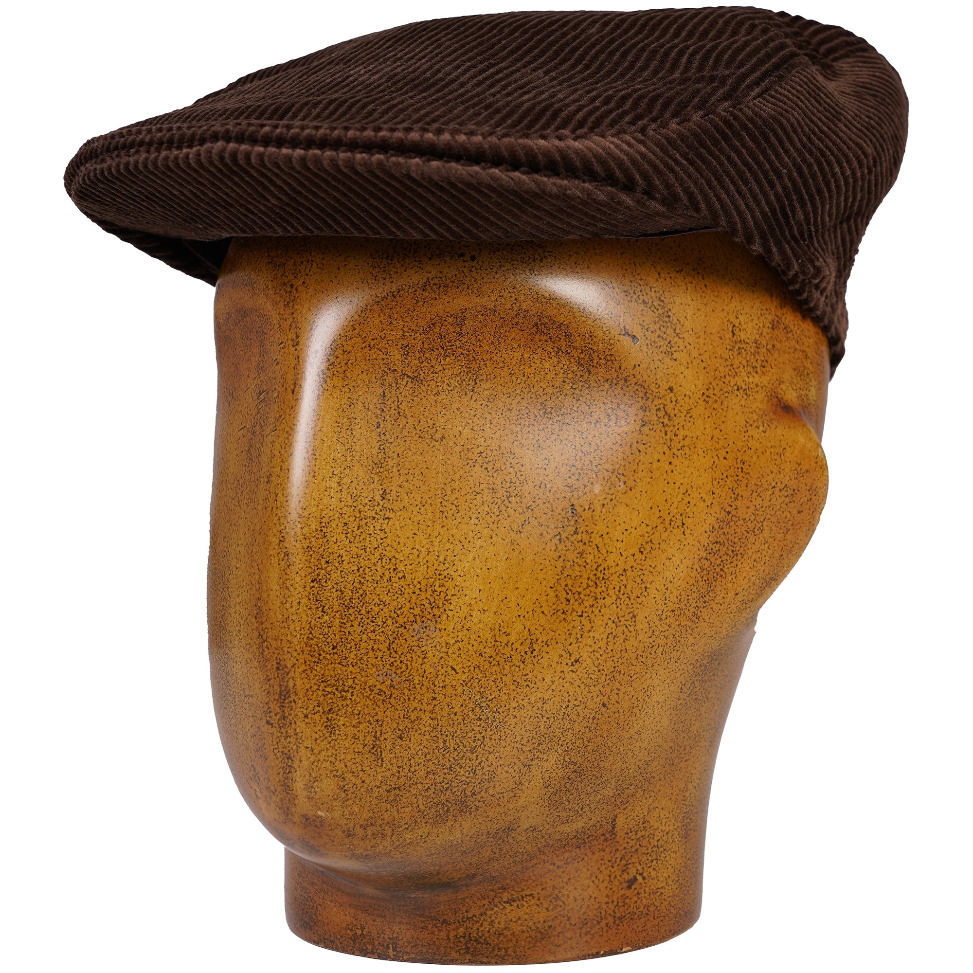 Corduroy Flat Cap - Brown