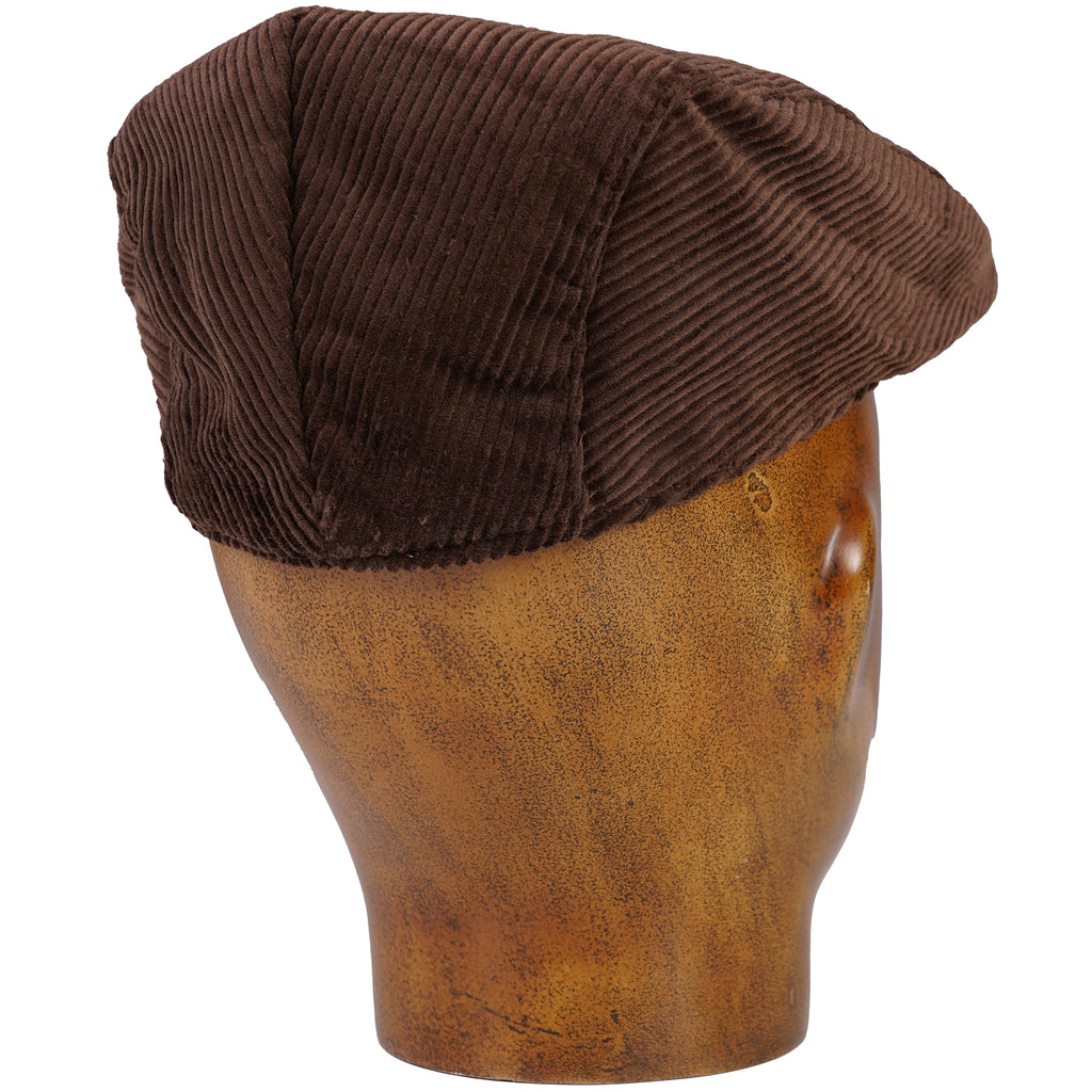 Corduroy Flat Cap - Brown
