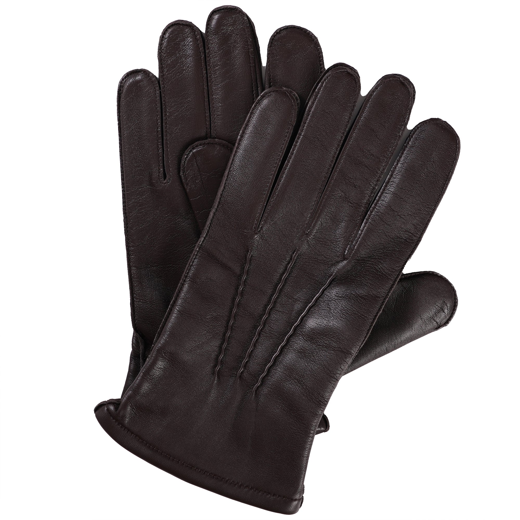 Sheepskin Gloves - Brown