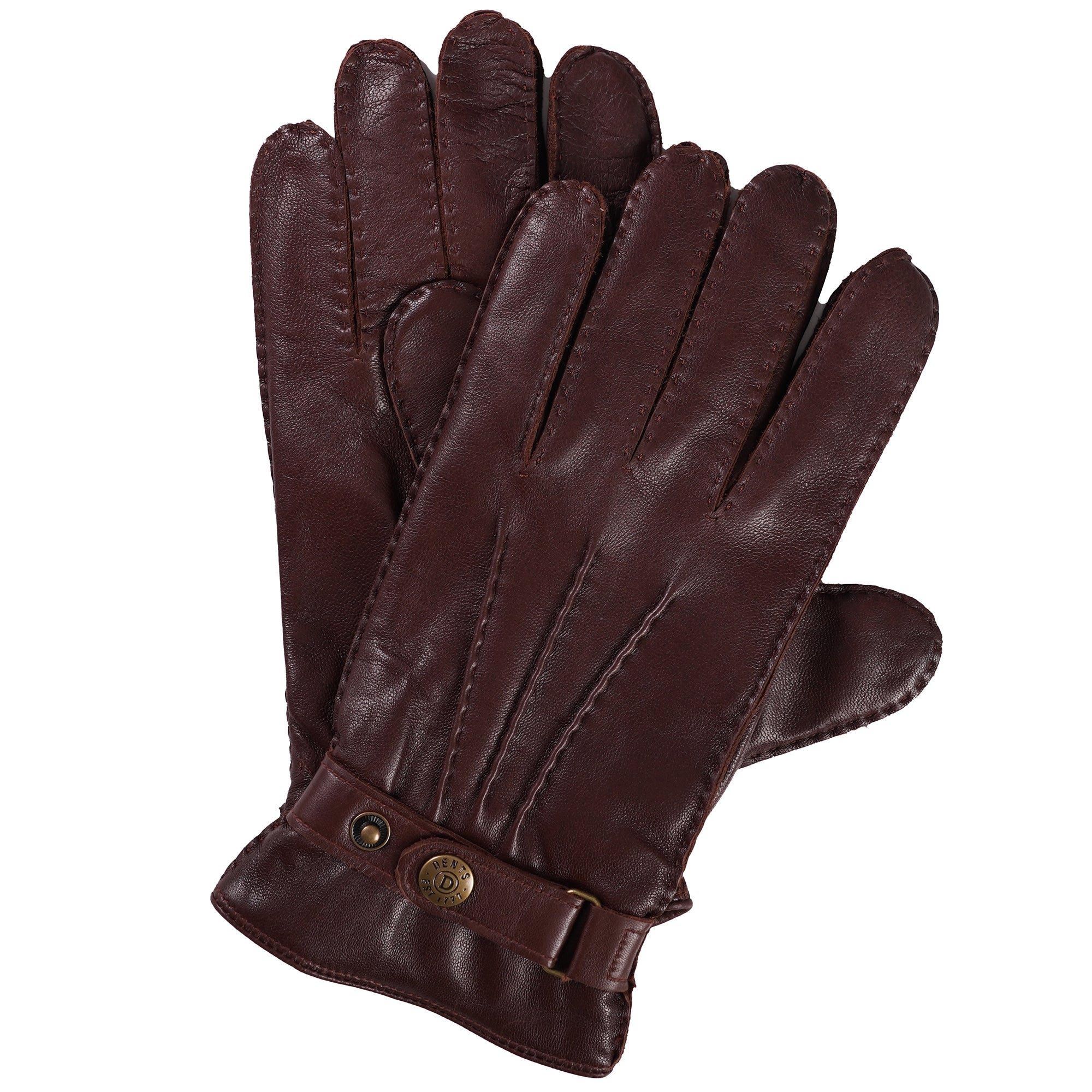 Leather Gloves - Chestnut