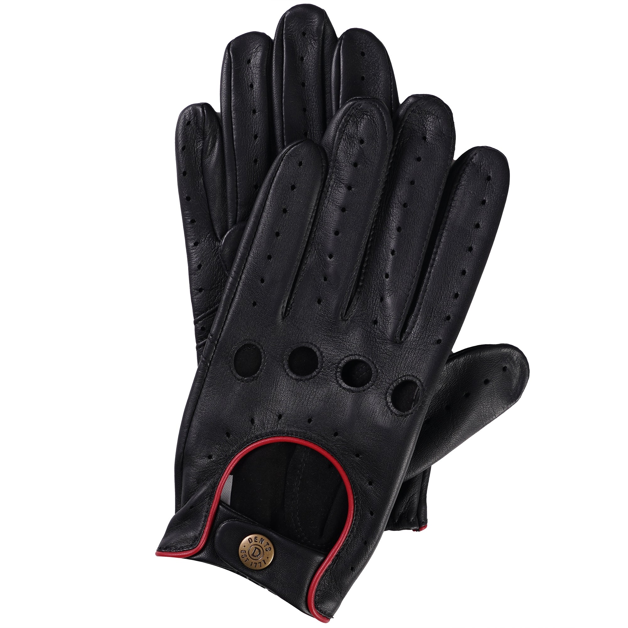 Delta Leather Driving Gloves - Black