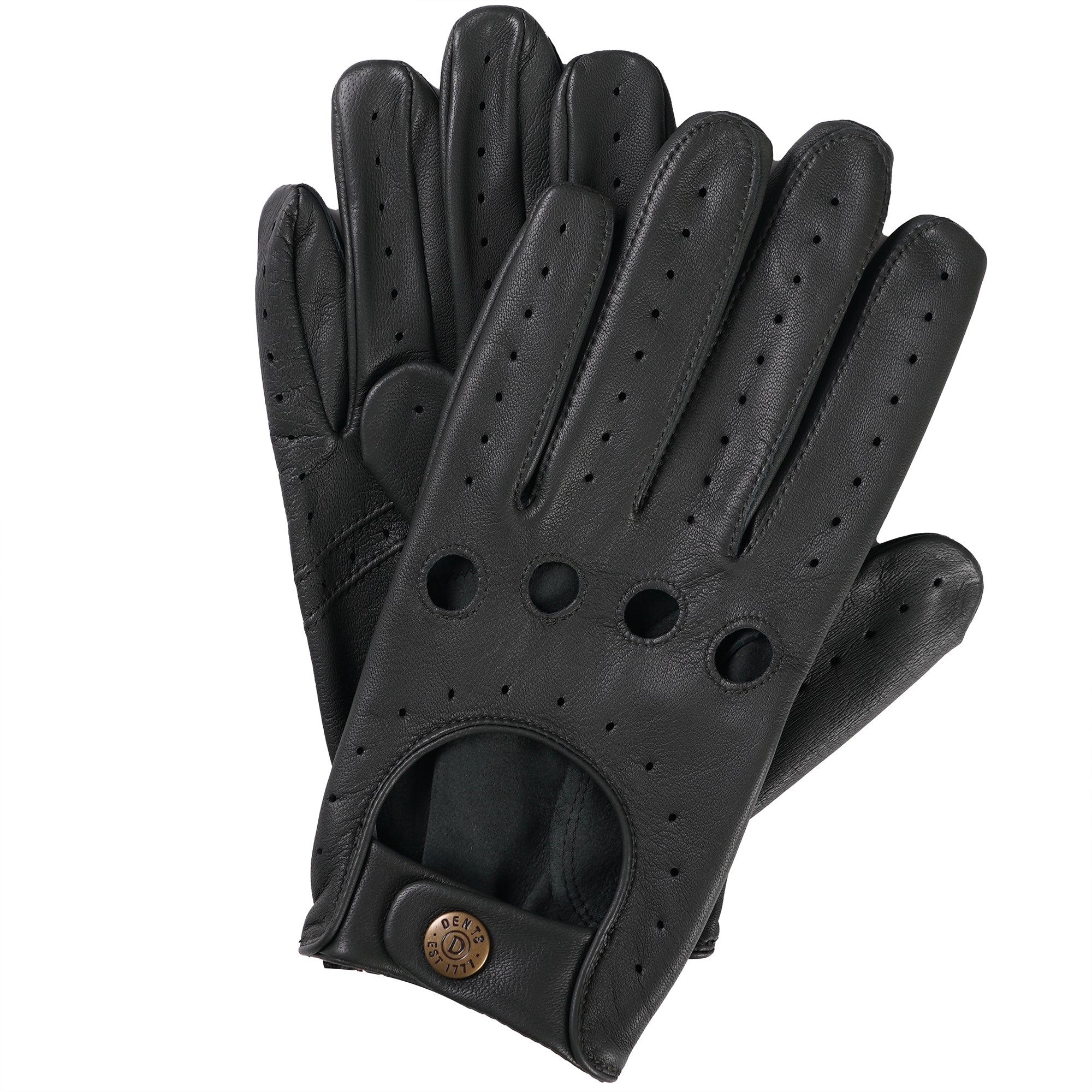 Delta Leather Driving Gloves - British Green
