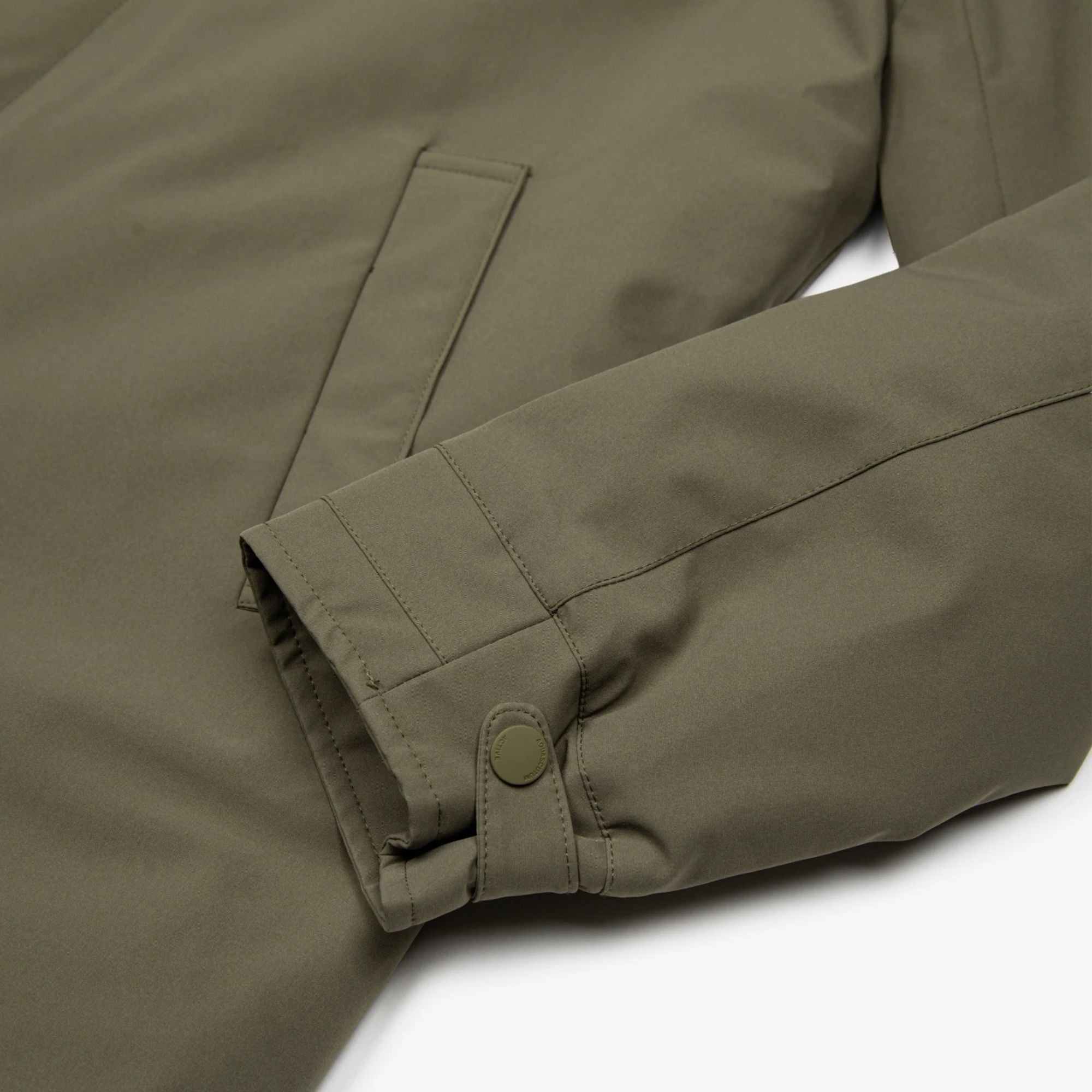 Aquascutum Shell Active Mid Trench Coat - Army Green
