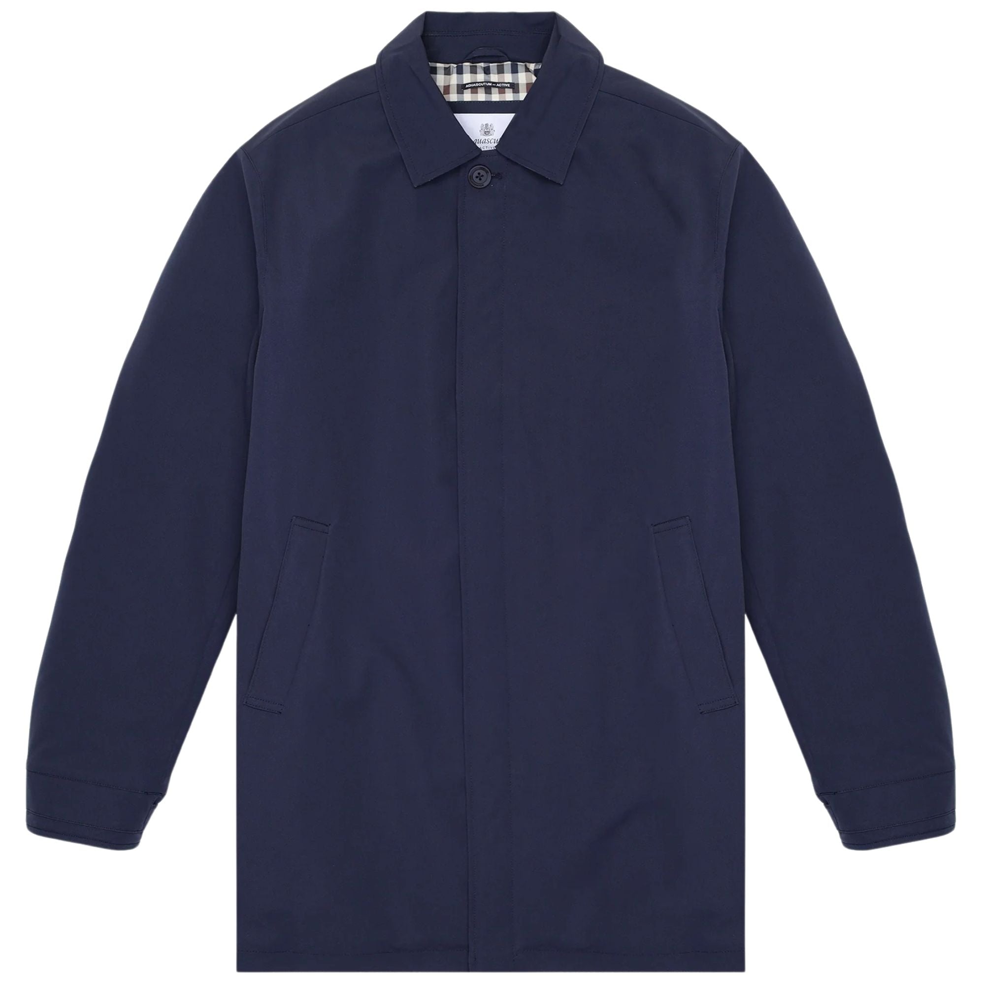 Aquascutum Shell Active Mid Trench Coat - Navy – Stuarts London