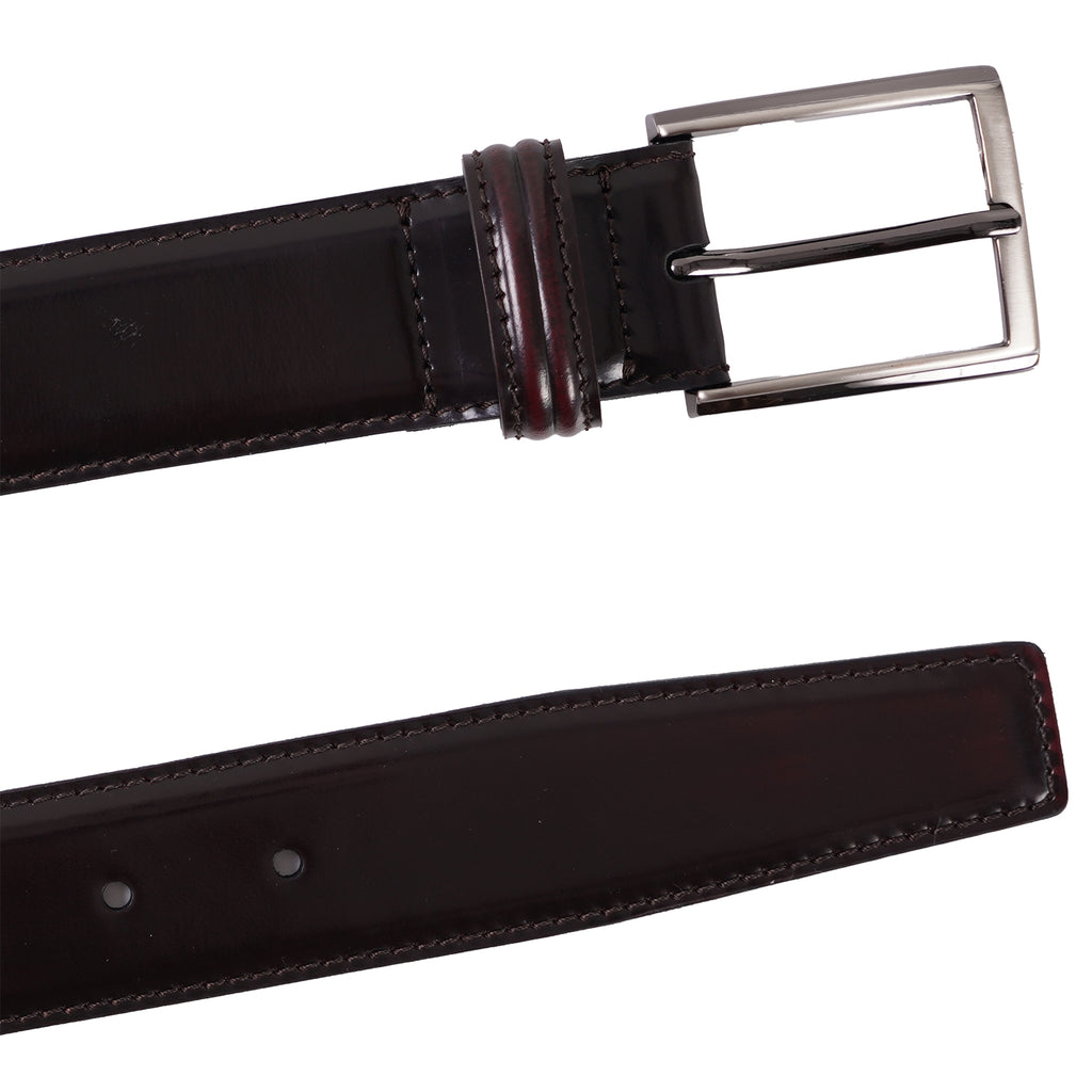 Leather Belt - Burgundy