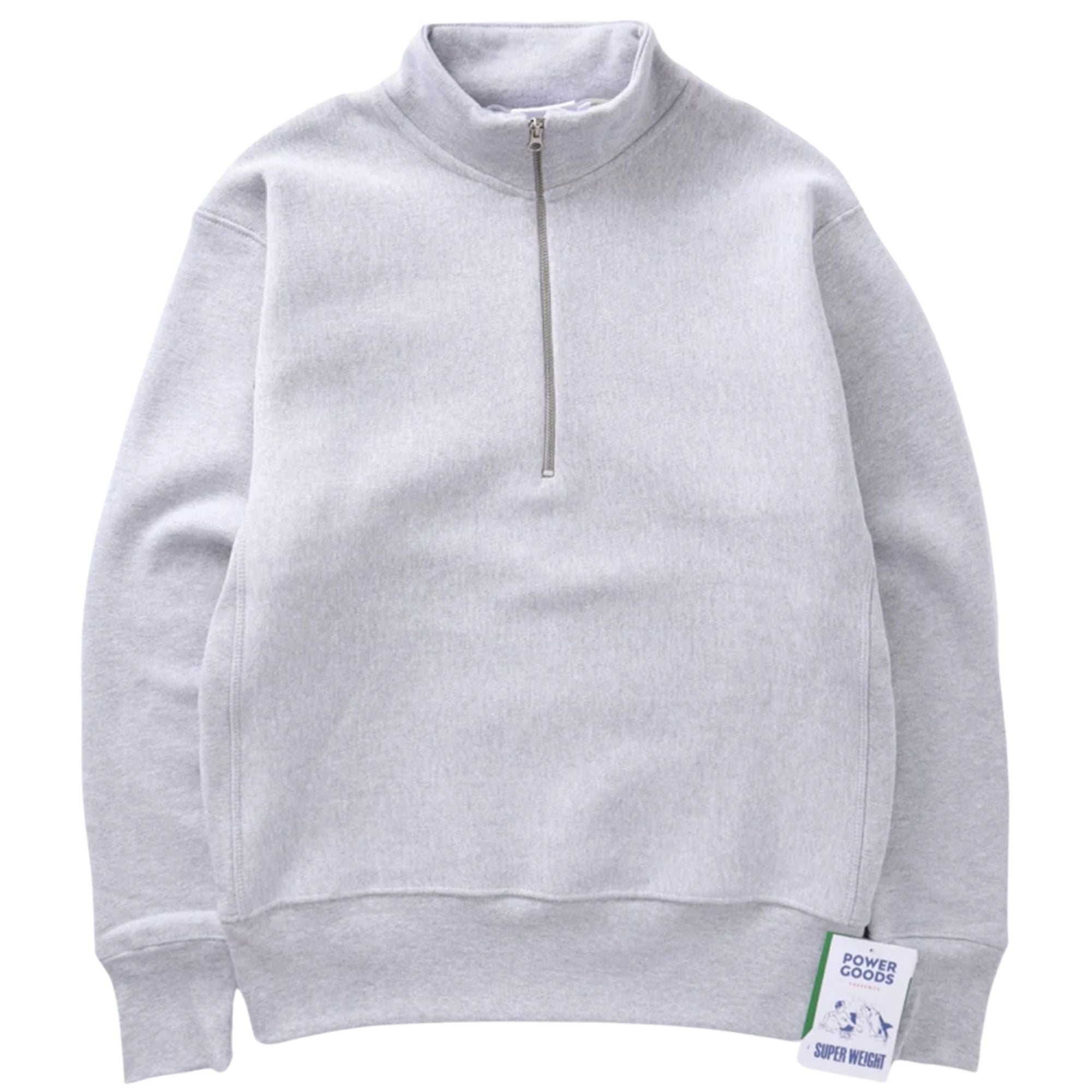 Super Weight Quarter Zip - Heather Grey