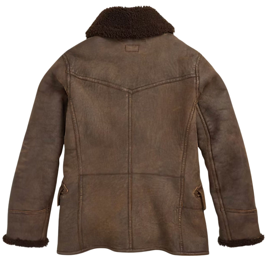 Shearling Coat - Brown