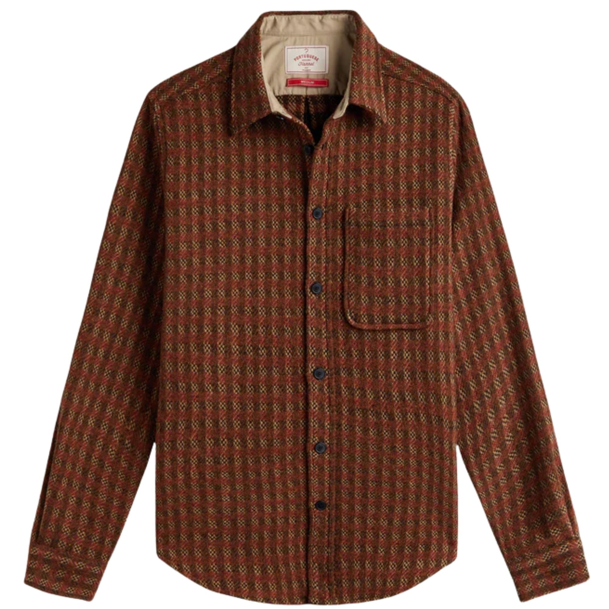 Merino Tweed Overshirt - Brown
