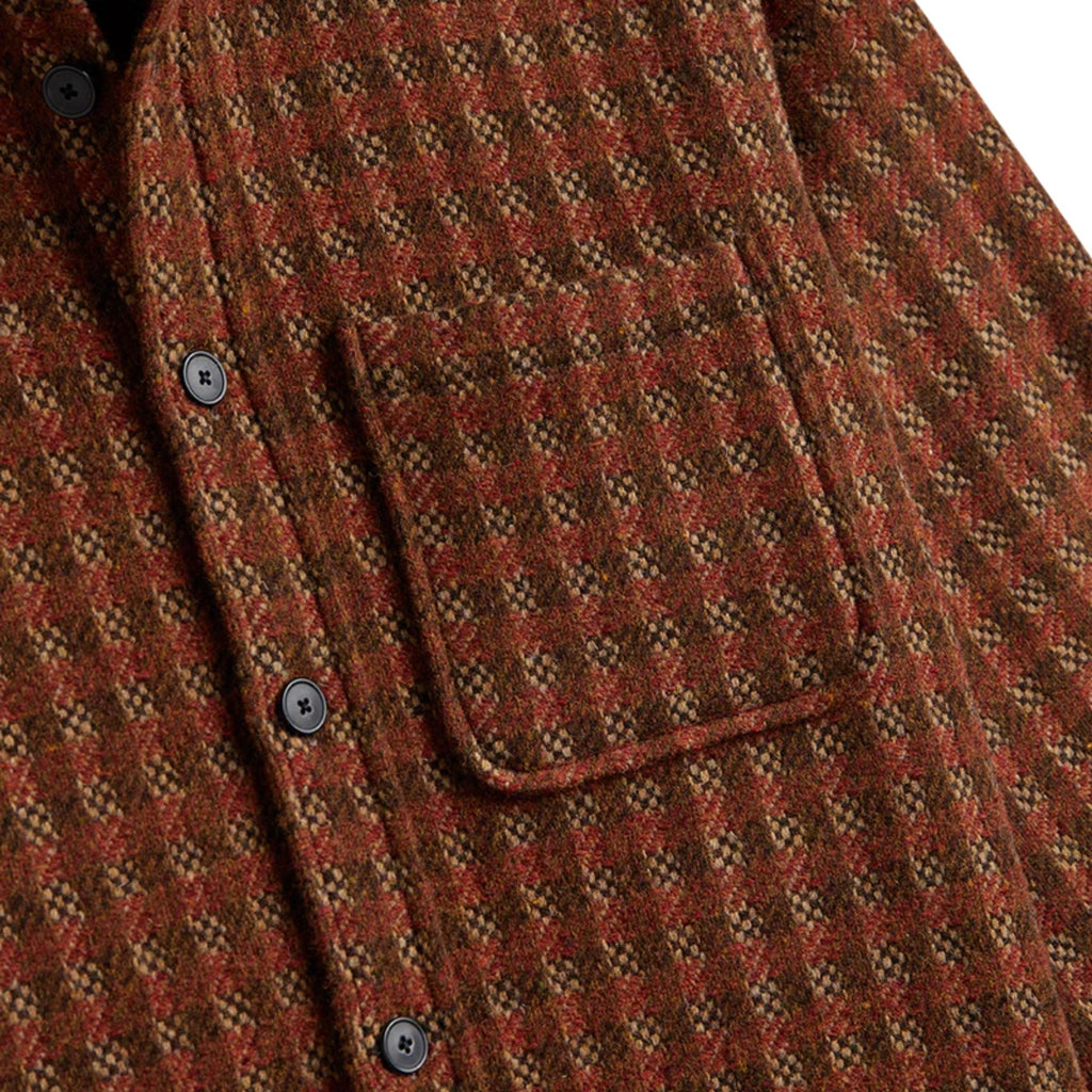 Merino Tweed Overshirt - Brown
