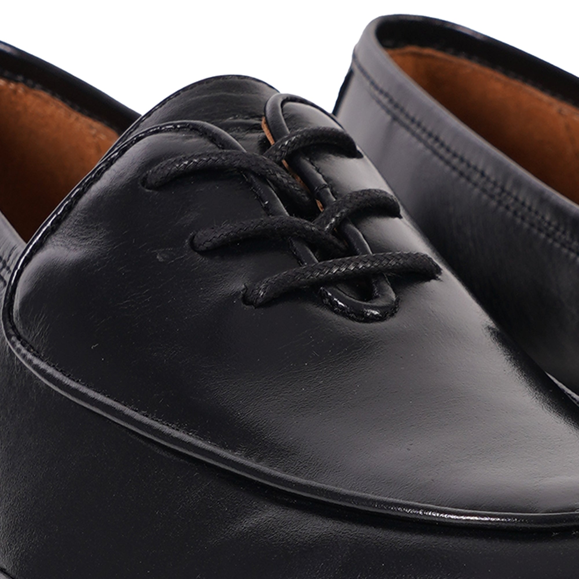 Oli Leather Smart Shoes - Black
