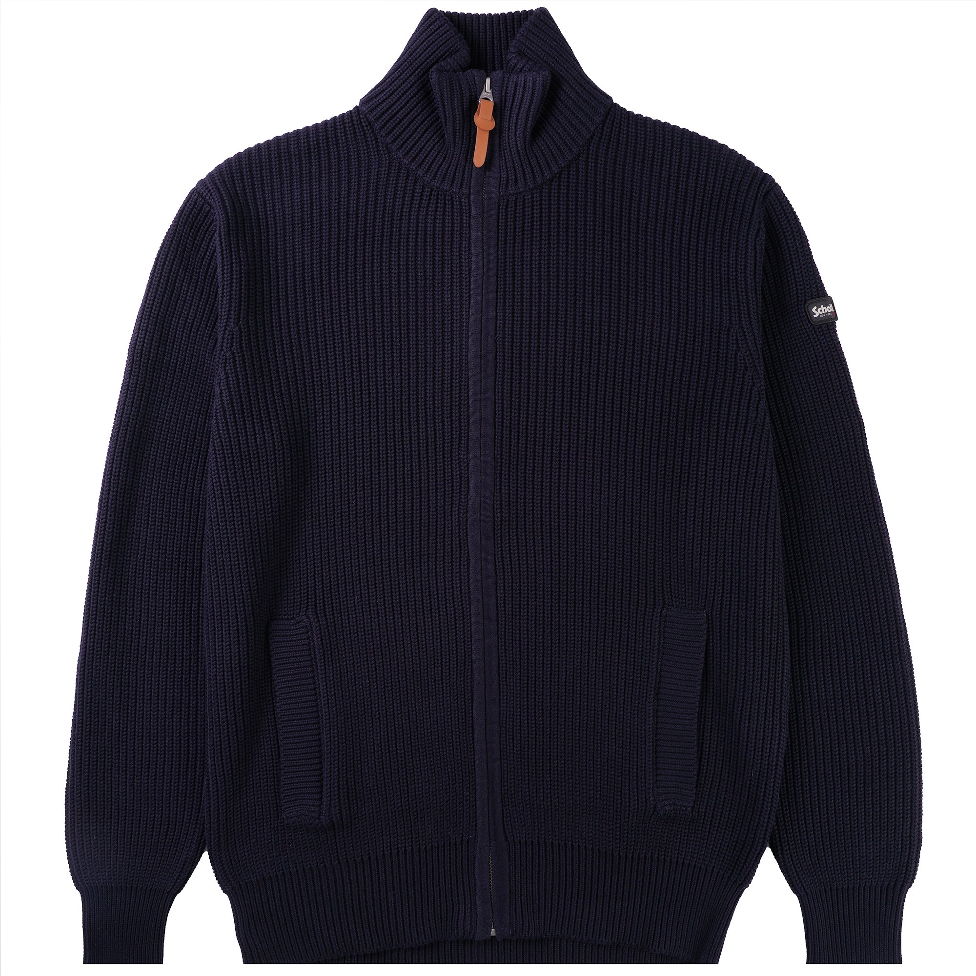 Schott NYC Funnel Neck Jumper - Navy