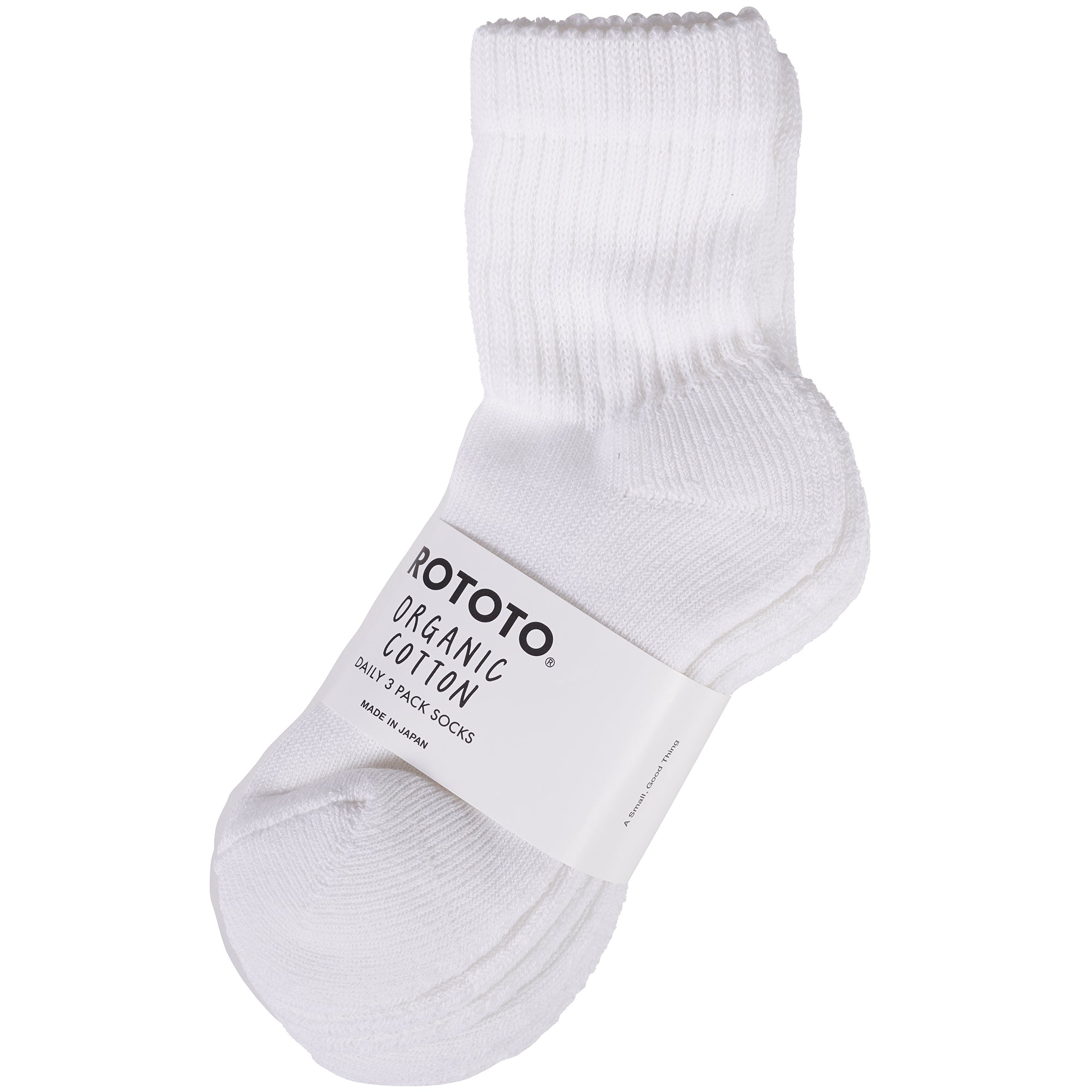 Daily 3 Pack Mini Crew Socks - White
