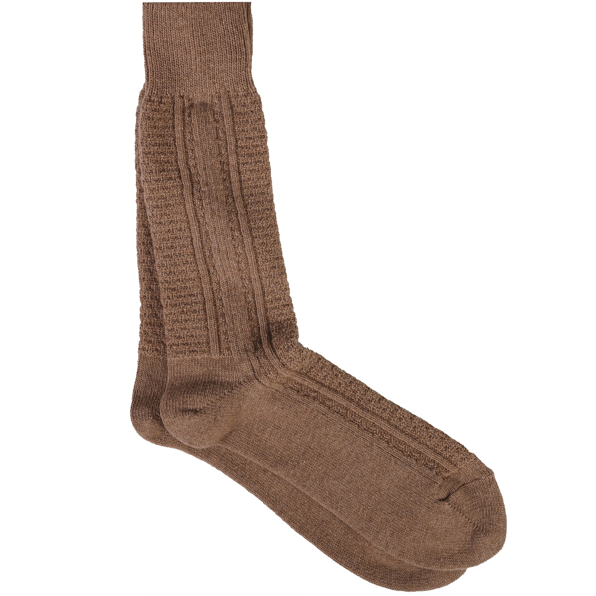 Wool Cash Socks - Beige