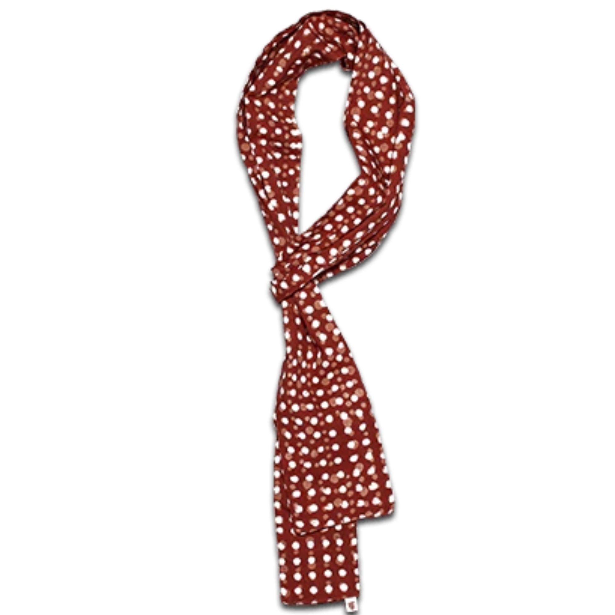Dot Japanese Style Scarf - Red